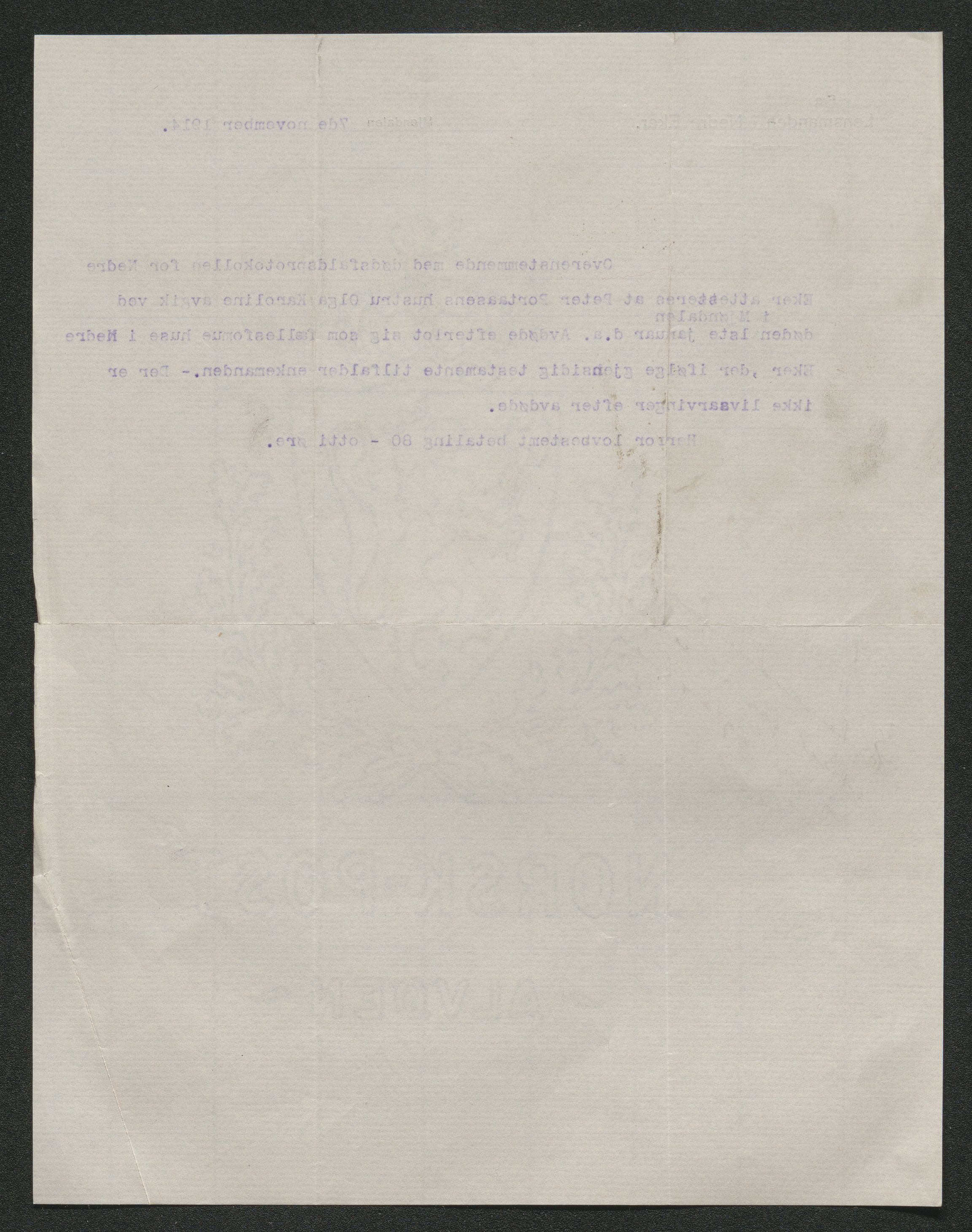 Eiker, Modum og Sigdal sorenskriveri, SAKO/A-123/H/Ha/Hab/L0037: Dødsfallsmeldinger, 1914-1915, s. 100