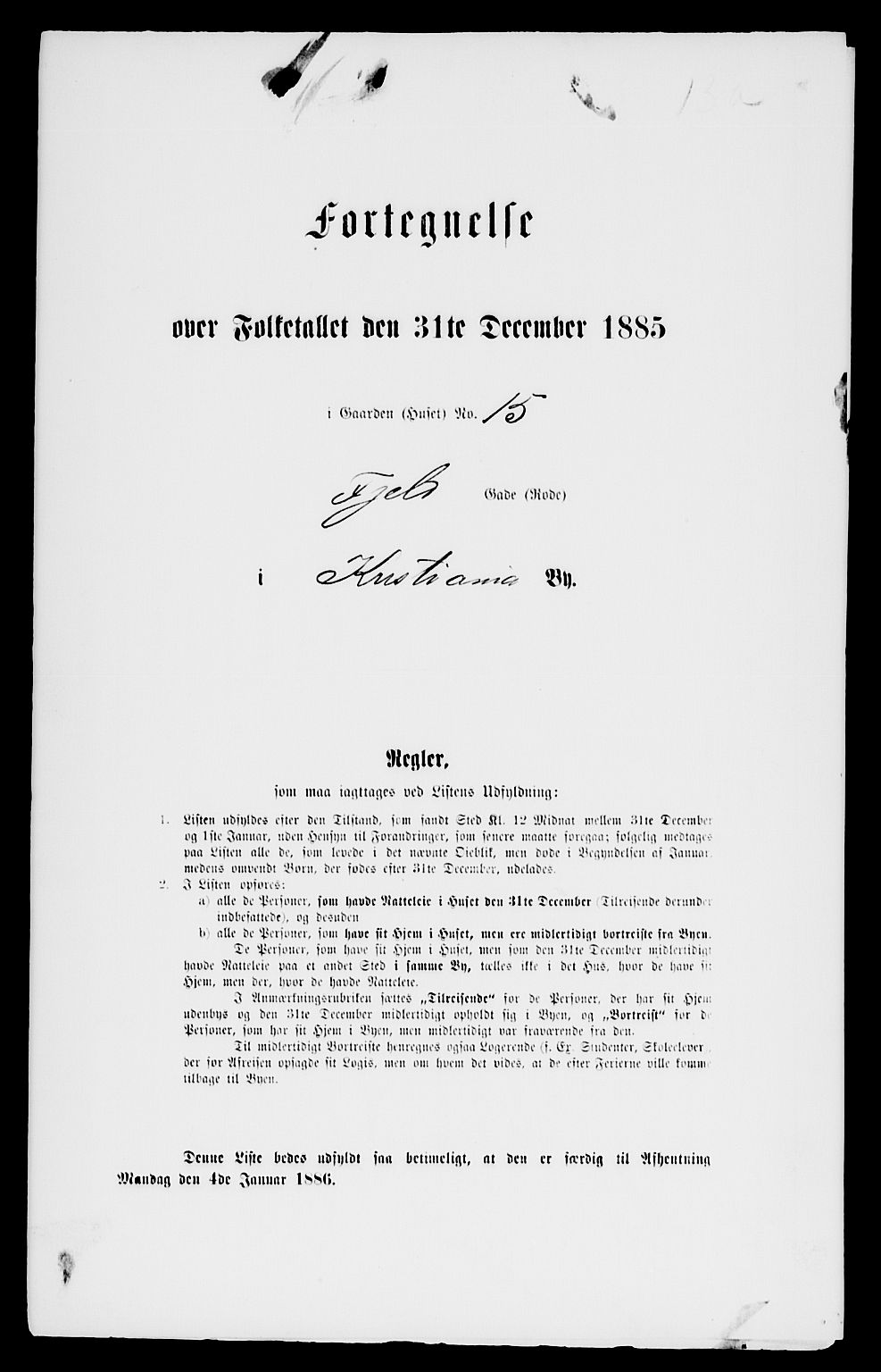RA, Folketelling 1885 for 0301 Kristiania kjøpstad, 1885, s. 12305