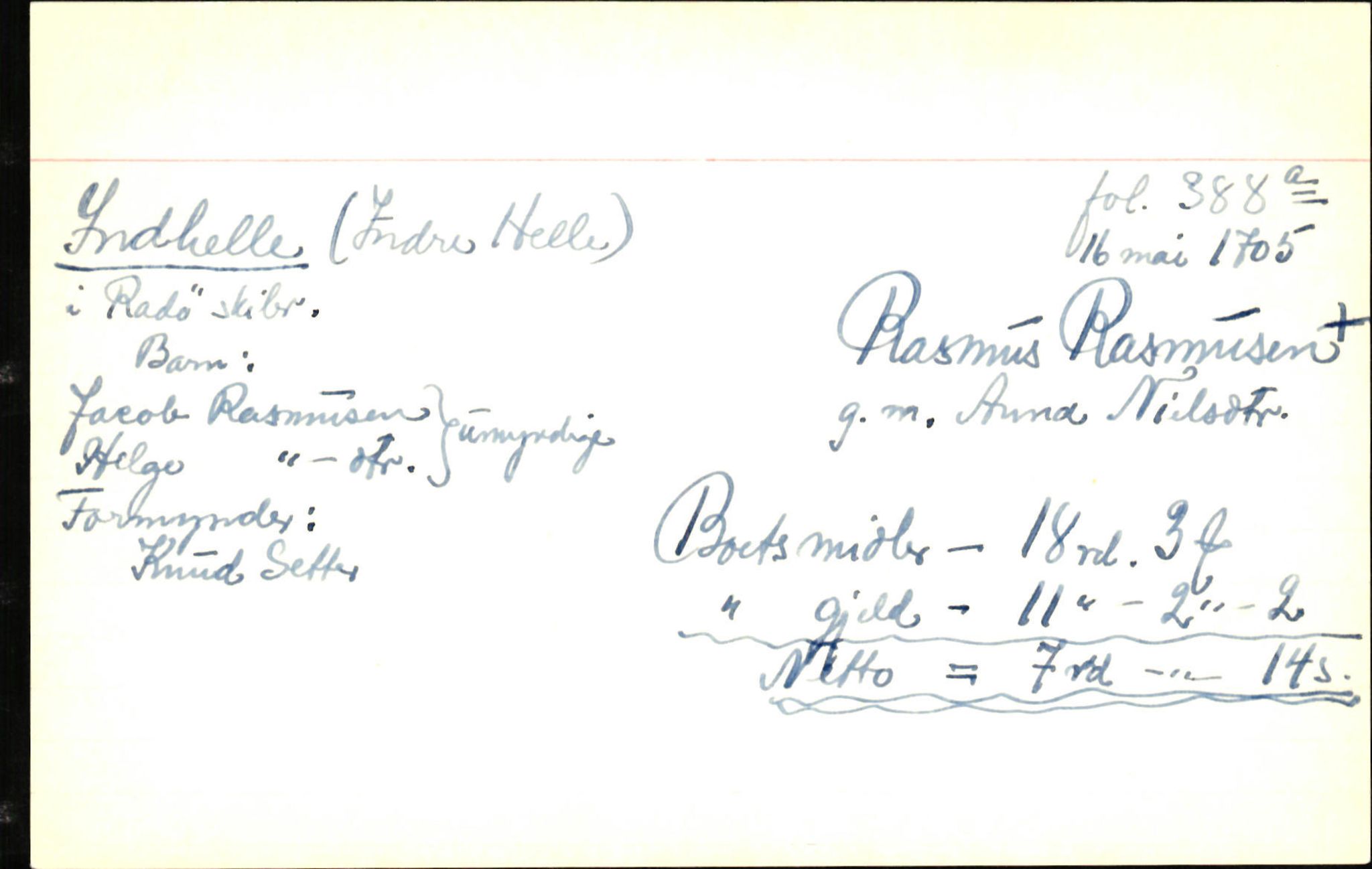 Skiftekort ved Statsarkivet i Bergen, SAB/SKIFTEKORT/001/L0001: Skifteprotokoll nr. 1-2 - test test, 1702-1716, s. 527