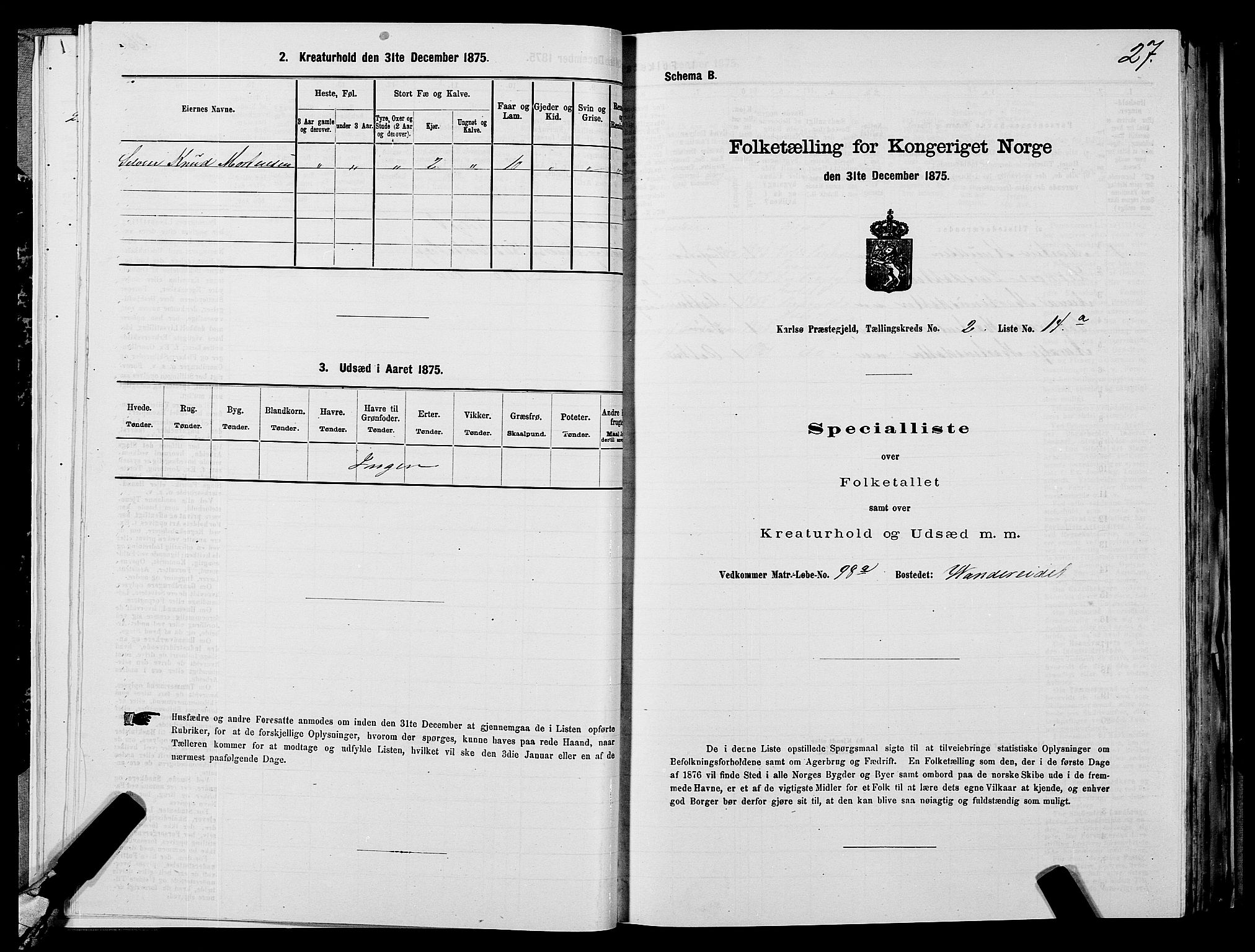 SATØ, Folketelling 1875 for 1936P Karlsøy prestegjeld, 1875, s. 2027