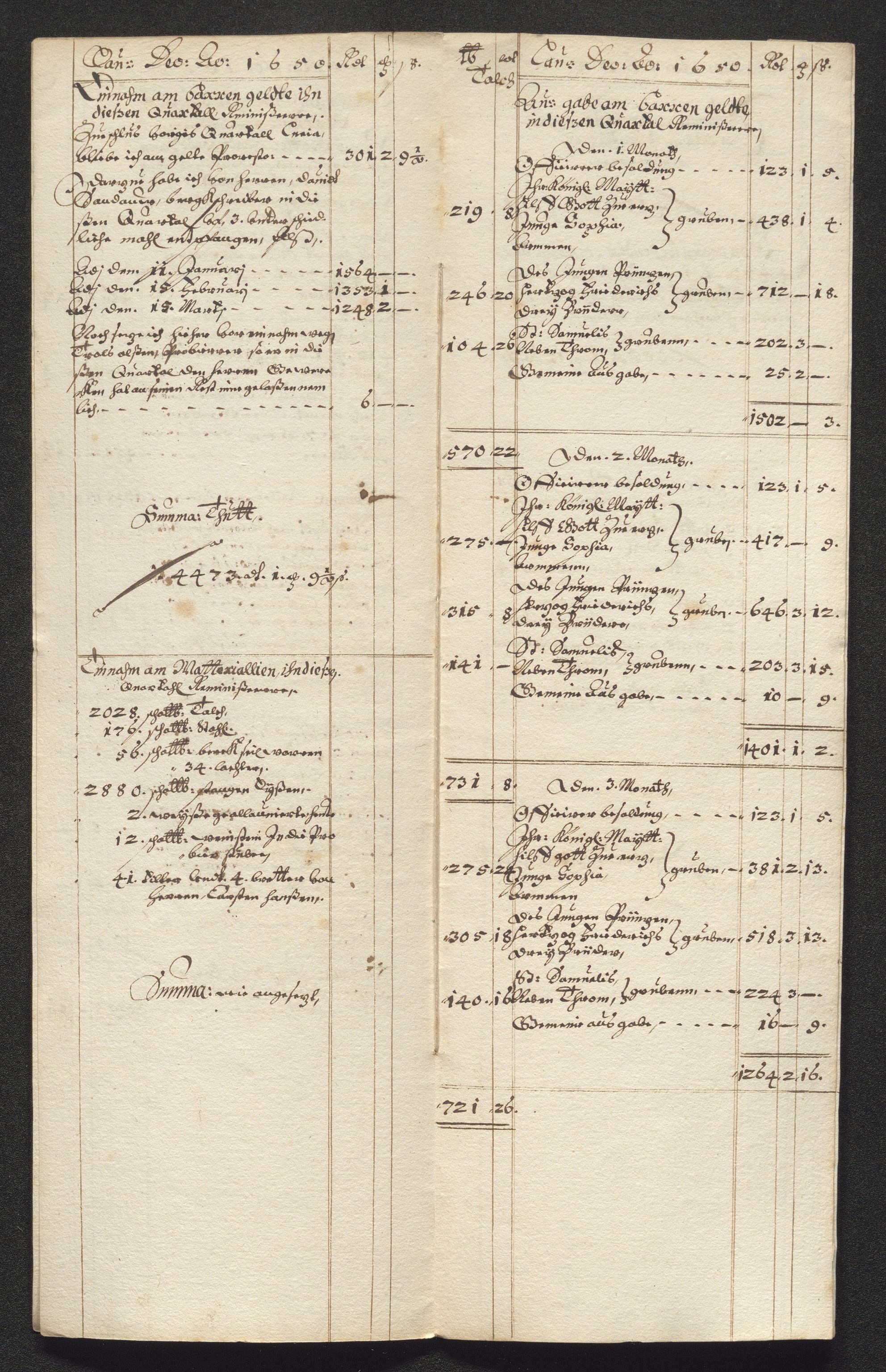 Kongsberg Sølvverk 1623-1816, SAKO/EA-3135/001/D/Dc/Dcd/L0024: Utgiftsregnskap for gruver m.m. , 1650, s. 832