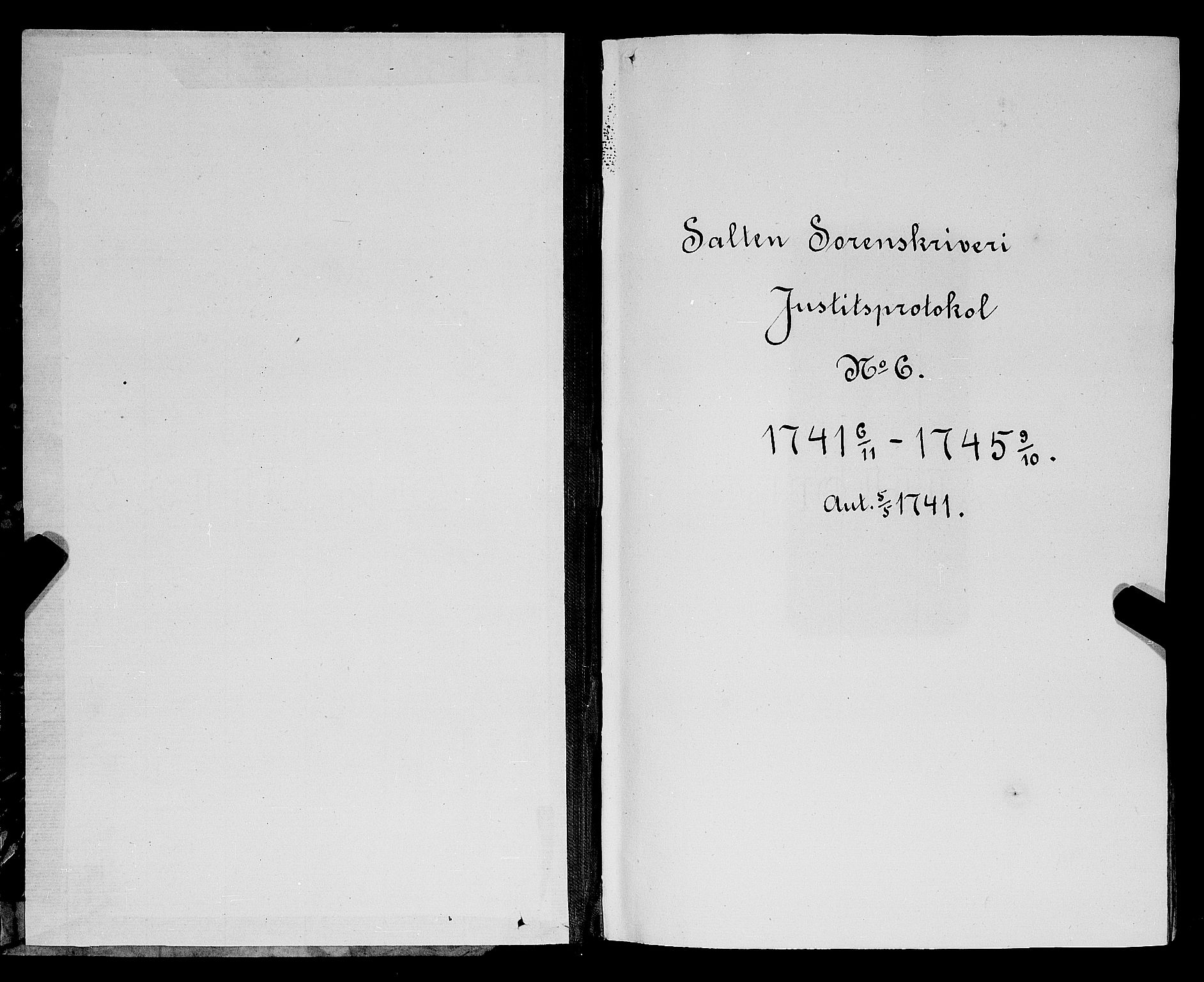 Salten sorenskriveri, AV/SAT-A-4578/1/1/1A/L0006: Tingbok, 1741-1745