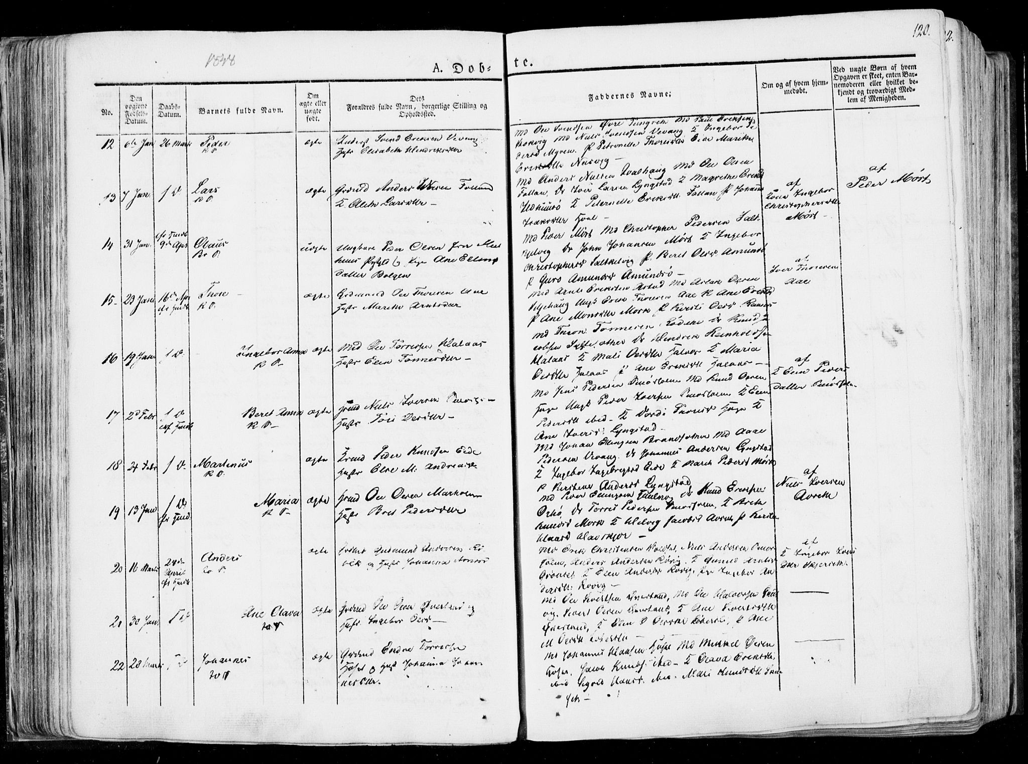 Ministerialprotokoller, klokkerbøker og fødselsregistre - Møre og Romsdal, SAT/A-1454/568/L0803: Ministerialbok nr. 568A10, 1830-1853, s. 120