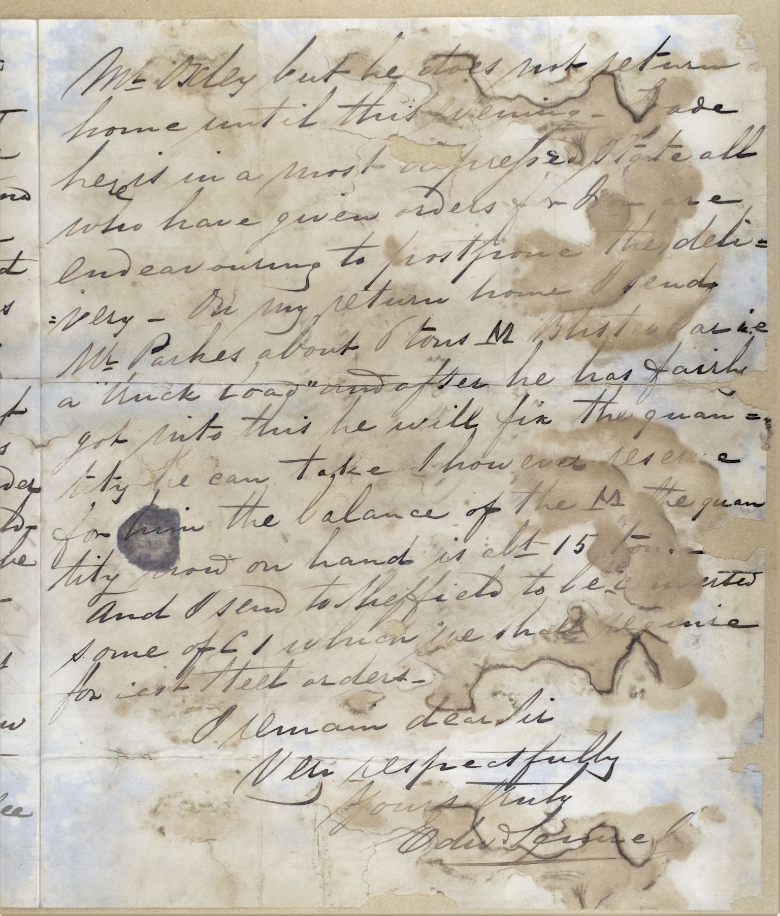 Familien Aalls privatarkiv , NESJ/NJM-005/E-00004/L0027: Inngående brev 1840-1866, uordnet, del 2, 1840-1866