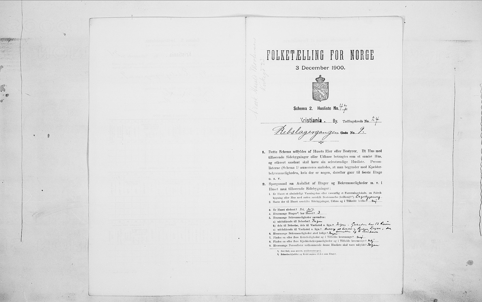 SAO, Folketelling 1900 for 0301 Kristiania kjøpstad, 1900, s. 74440