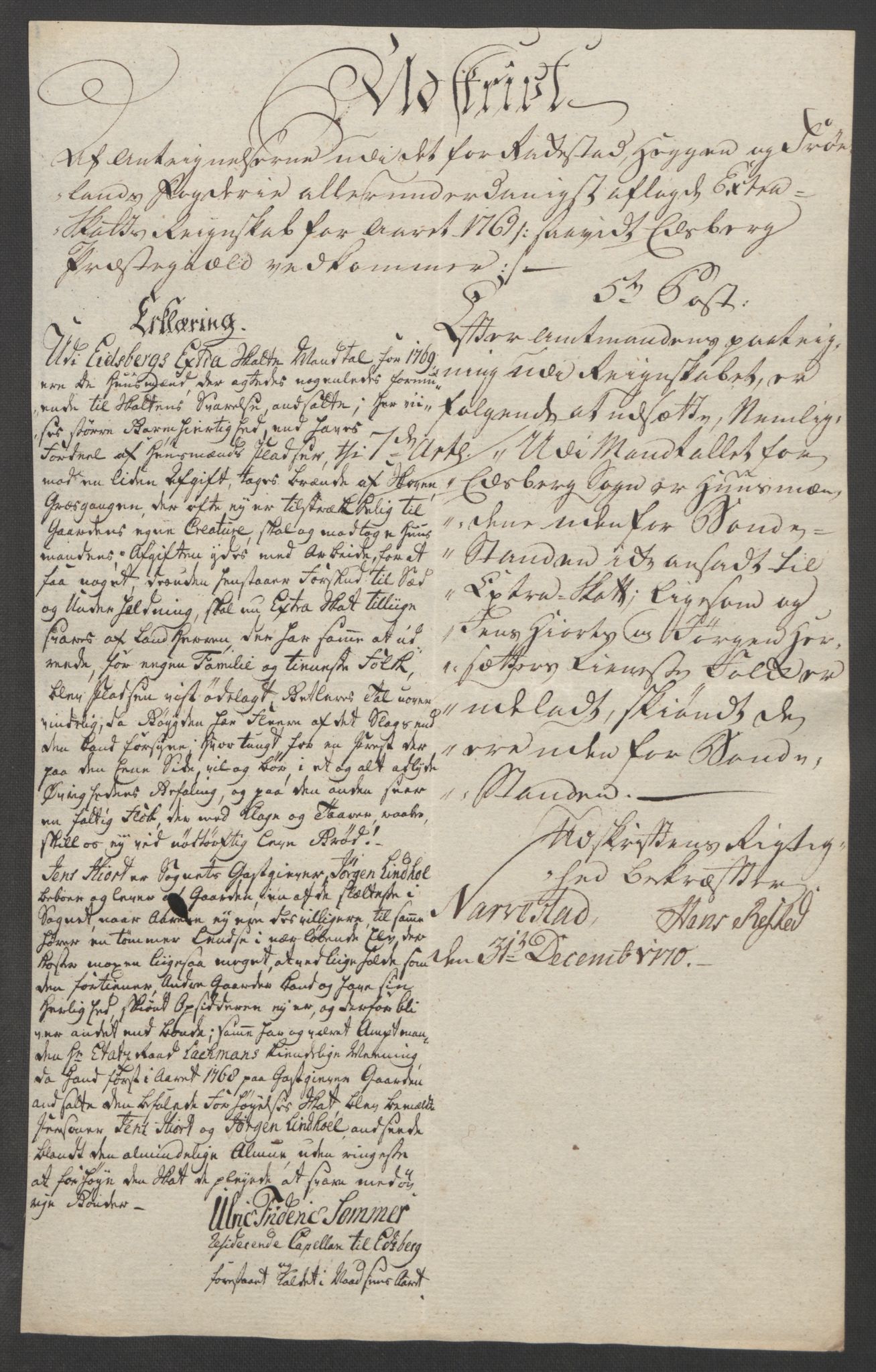 Rentekammeret inntil 1814, Reviderte regnskaper, Fogderegnskap, AV/RA-EA-4092/R07/L0413: Ekstraskatten Rakkestad, Heggen og Frøland, 1762-1772, s. 470