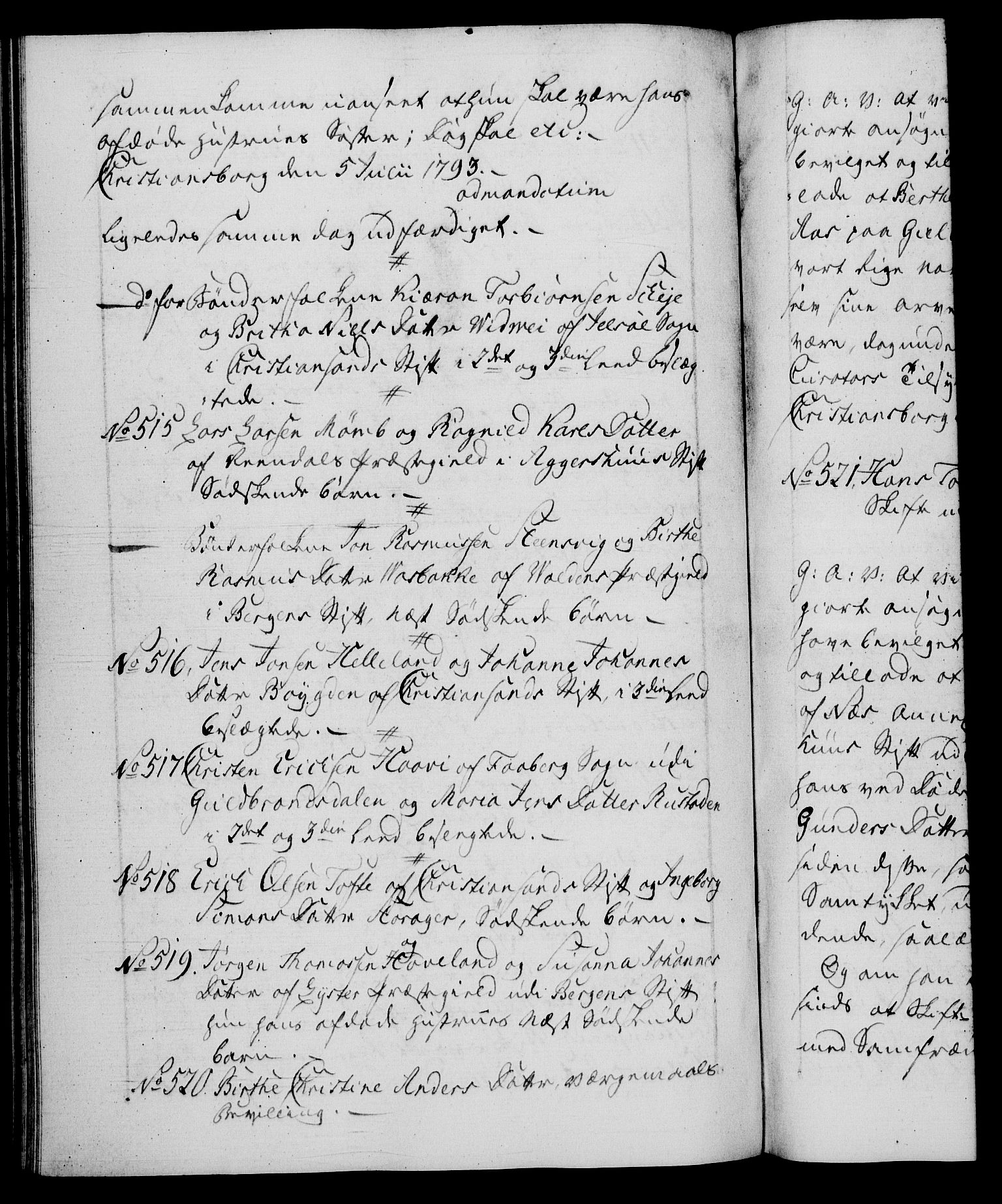 Danske Kanselli 1572-1799, RA/EA-3023/F/Fc/Fca/Fcaa/L0054: Norske registre, 1792-1793, s. 768b