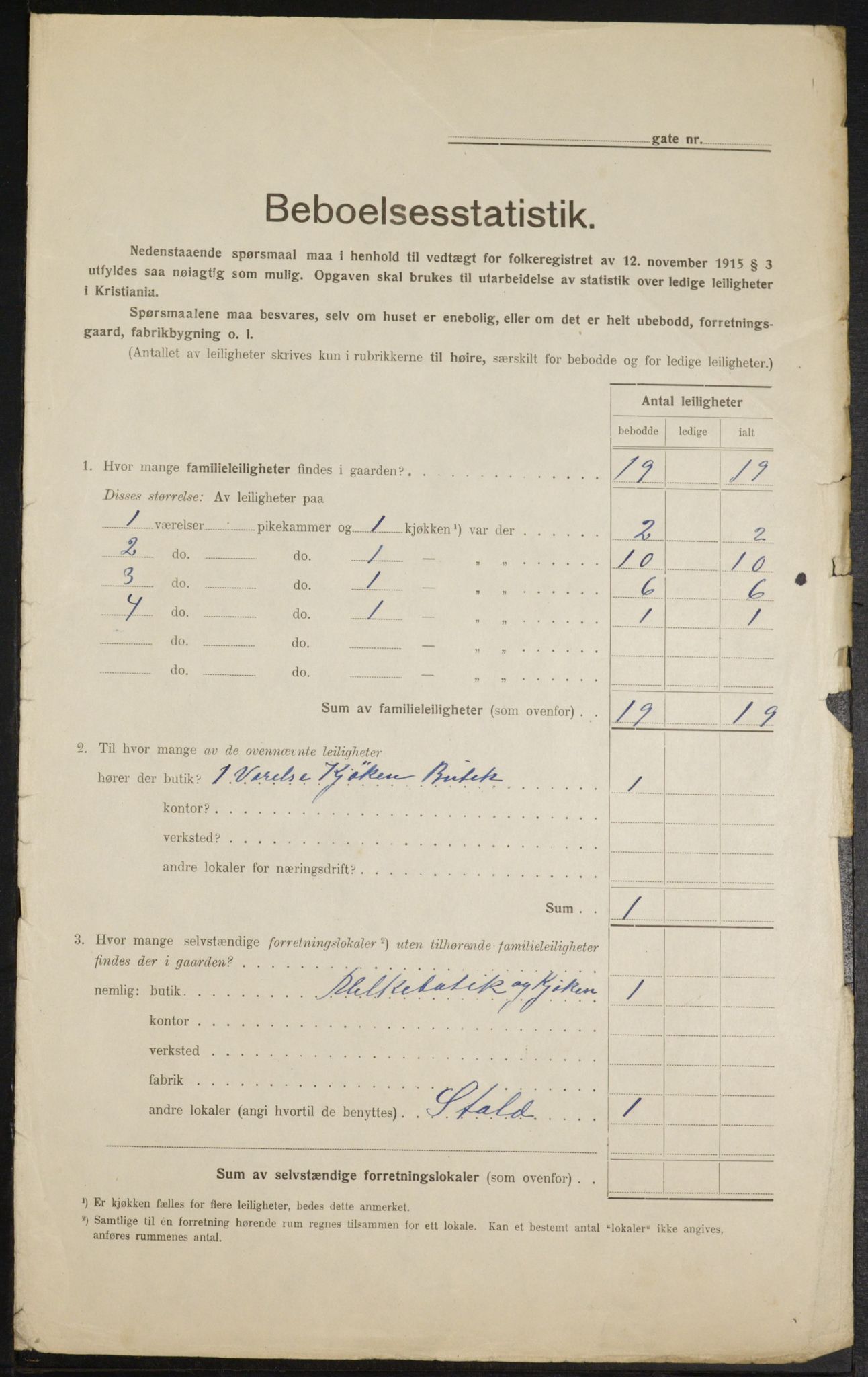 OBA, Kommunal folketelling 1.2.1916 for Kristiania, 1916, s. 6493