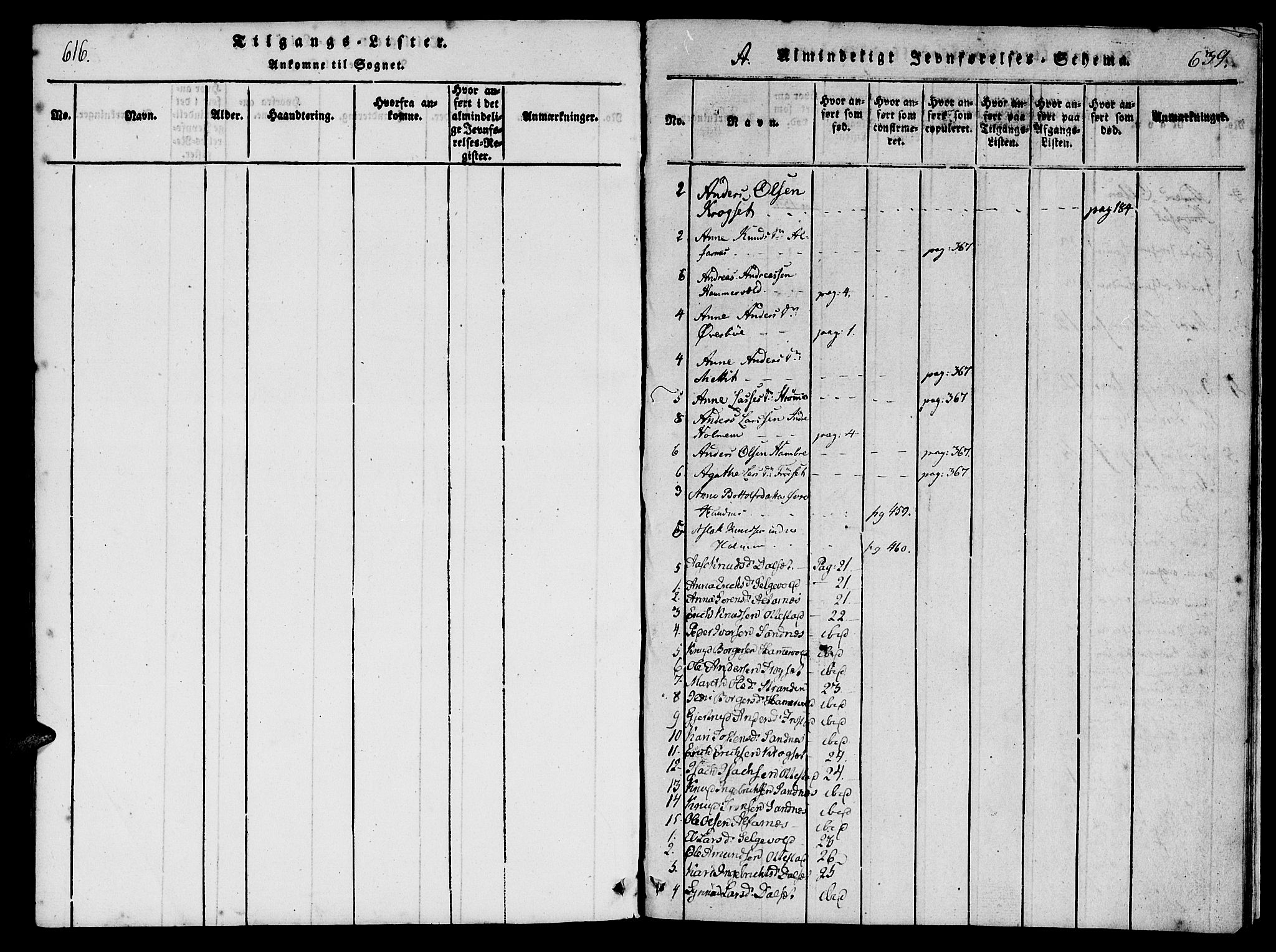 Ministerialprotokoller, klokkerbøker og fødselsregistre - Møre og Romsdal, AV/SAT-A-1454/548/L0612: Ministerialbok nr. 548A01, 1818-1846, s. 639