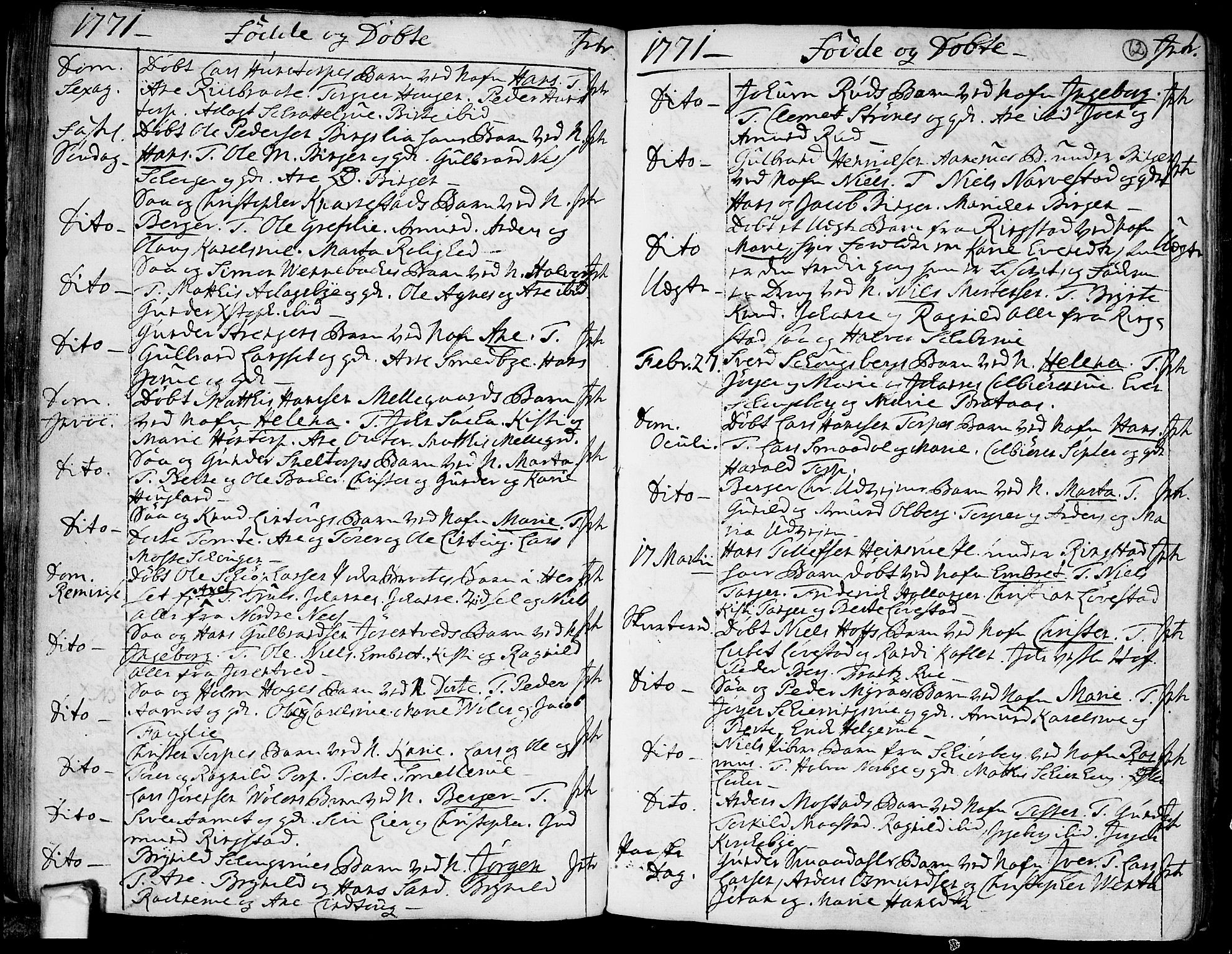 Trøgstad prestekontor Kirkebøker, AV/SAO-A-10925/F/Fa/L0004: Ministerialbok nr. I 4, 1750-1784, s. 62