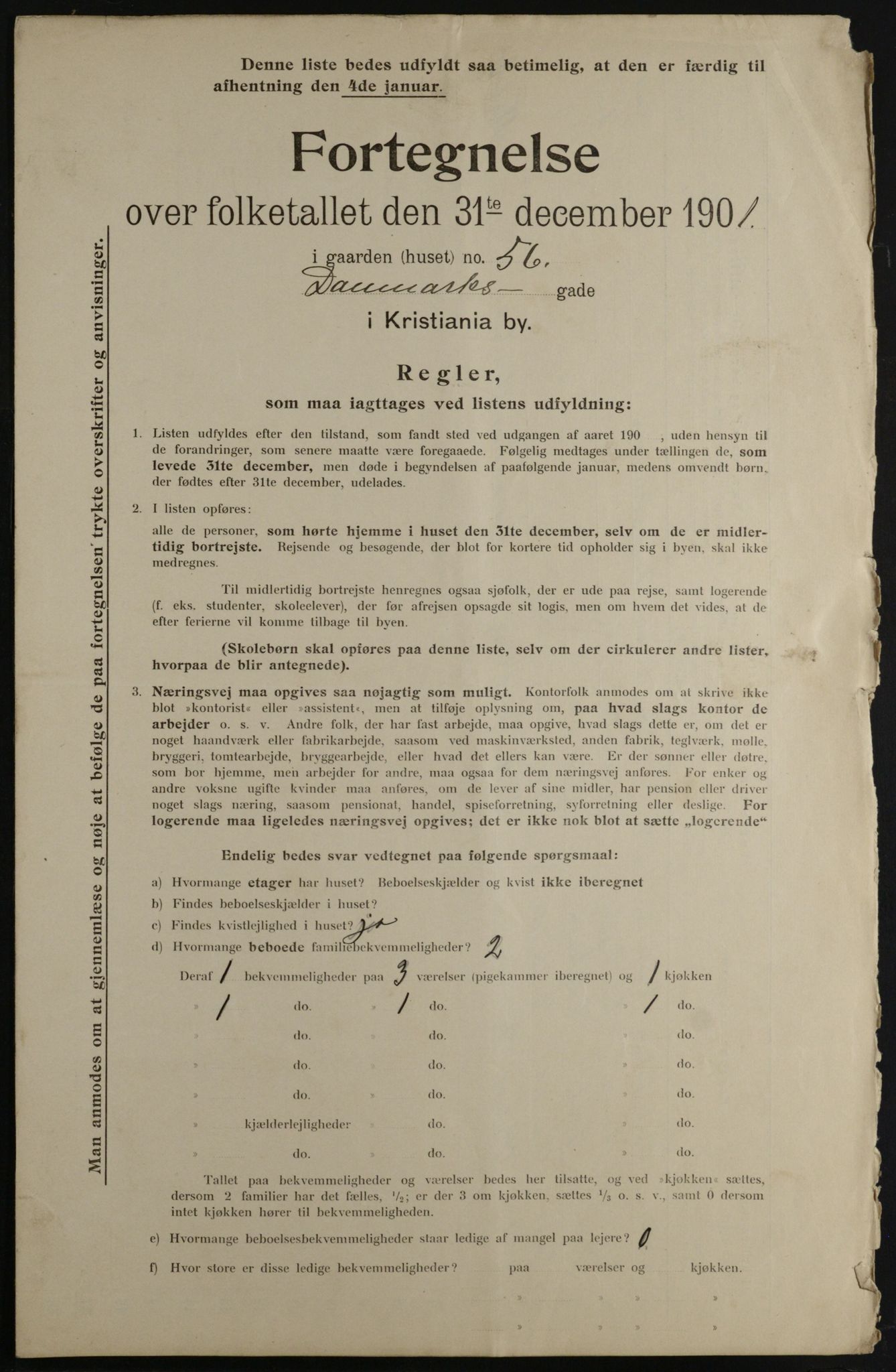 OBA, Kommunal folketelling 31.12.1901 for Kristiania kjøpstad, 1901, s. 2448