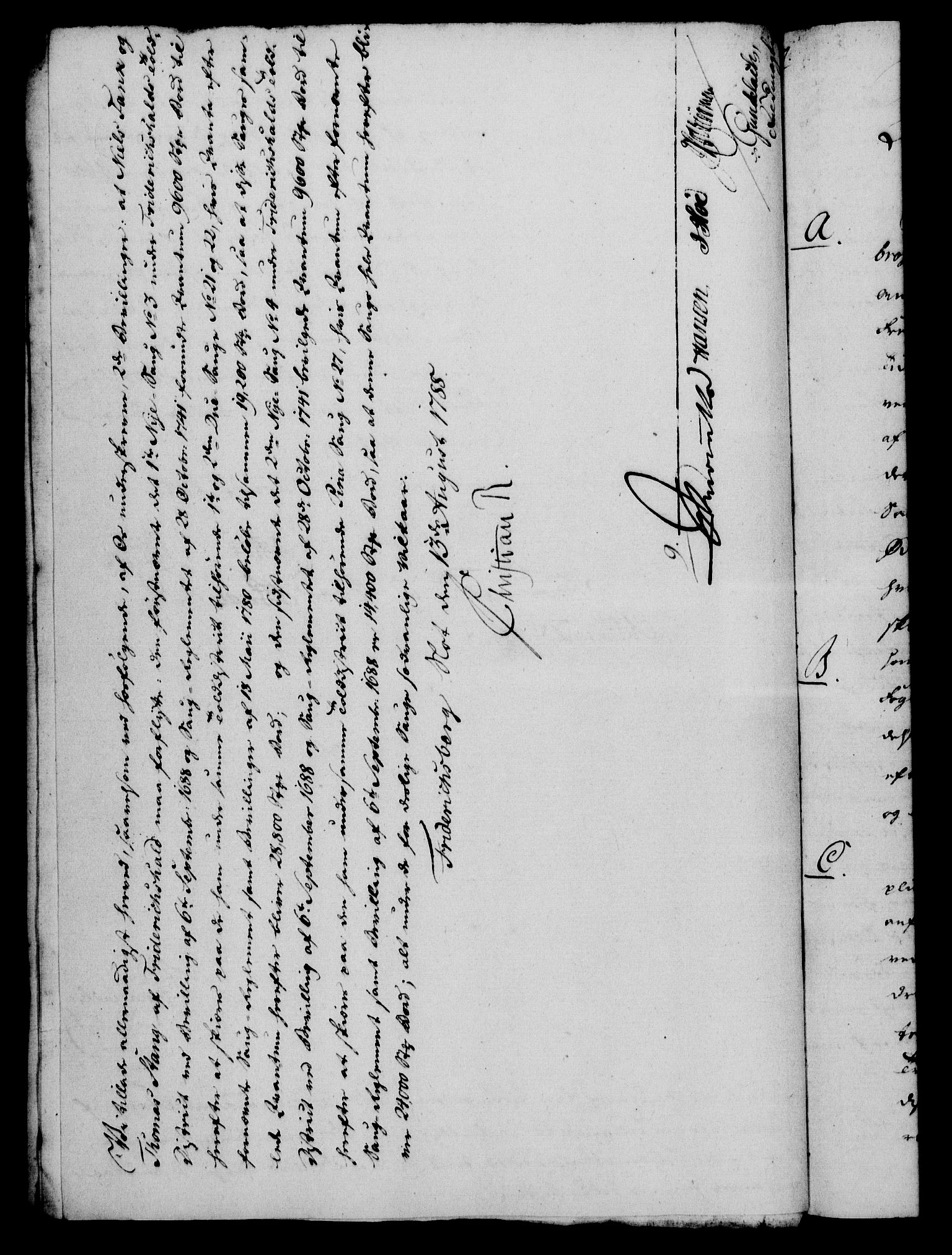 Rentekammeret, Kammerkanselliet, RA/EA-3111/G/Gf/Gfa/L0070: Norsk relasjons- og resolusjonsprotokoll (merket RK 52.70), 1788, s. 416