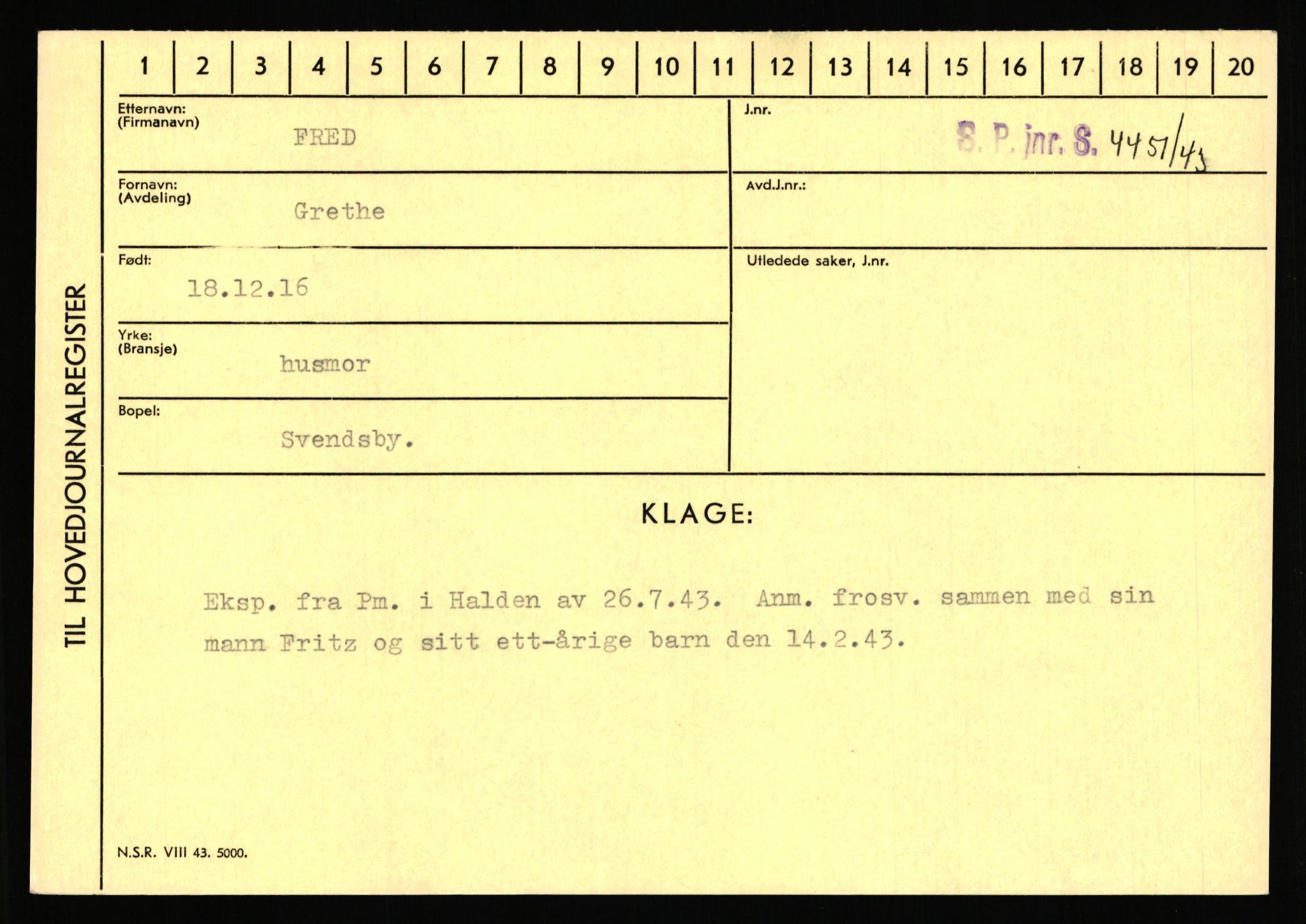 Statspolitiet - Hovedkontoret / Osloavdelingen, AV/RA-S-1329/C/Ca/L0004: Eid - funn av gjenstander	, 1943-1945, s. 4374