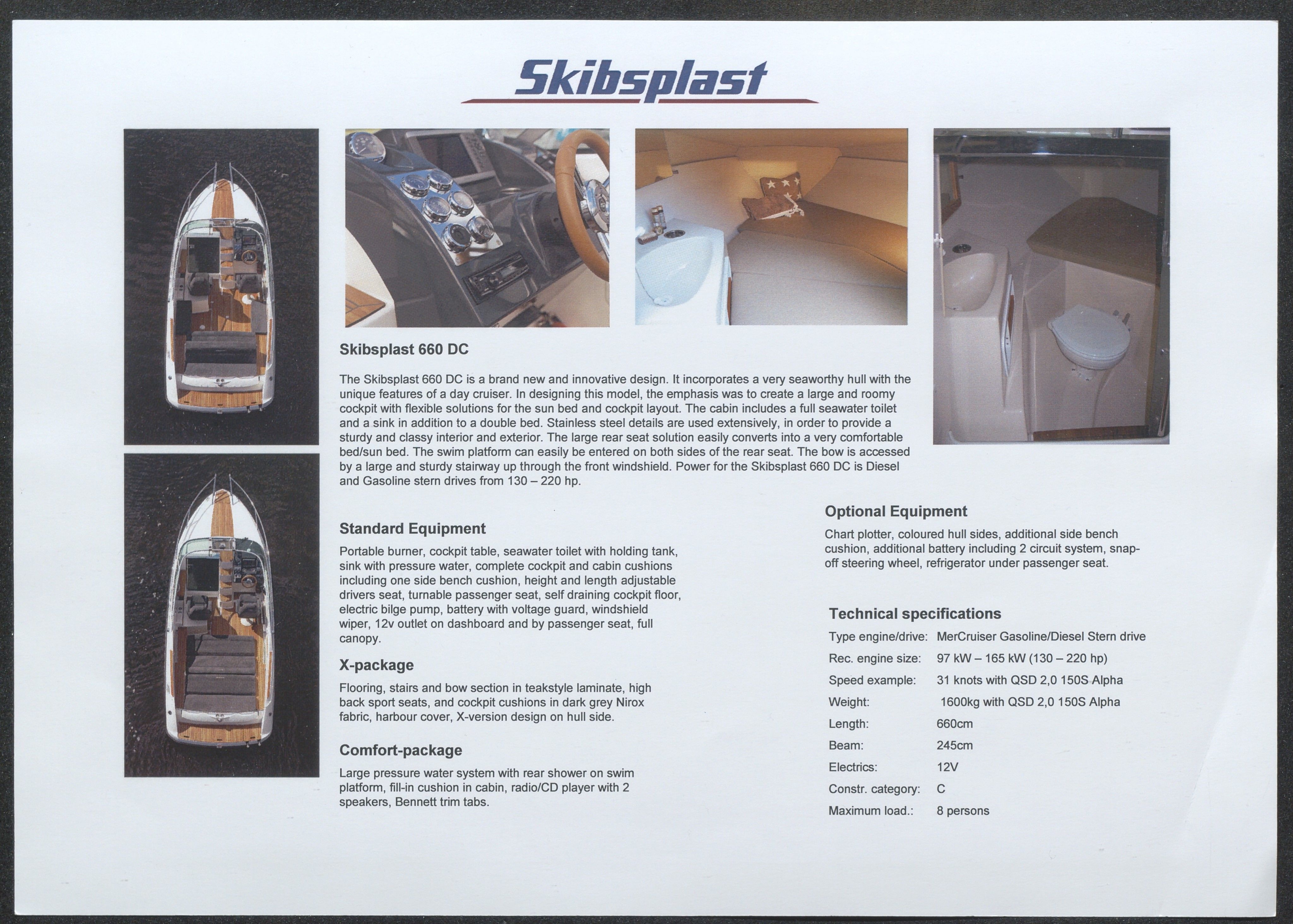 Skibsplast, AAKS/PA-2968/01/X/X01/L0002/0025: Brosjyrer / Skibsplast 660 DC (1996/97-fortsatt i produksjon i 2014), 1996-1997