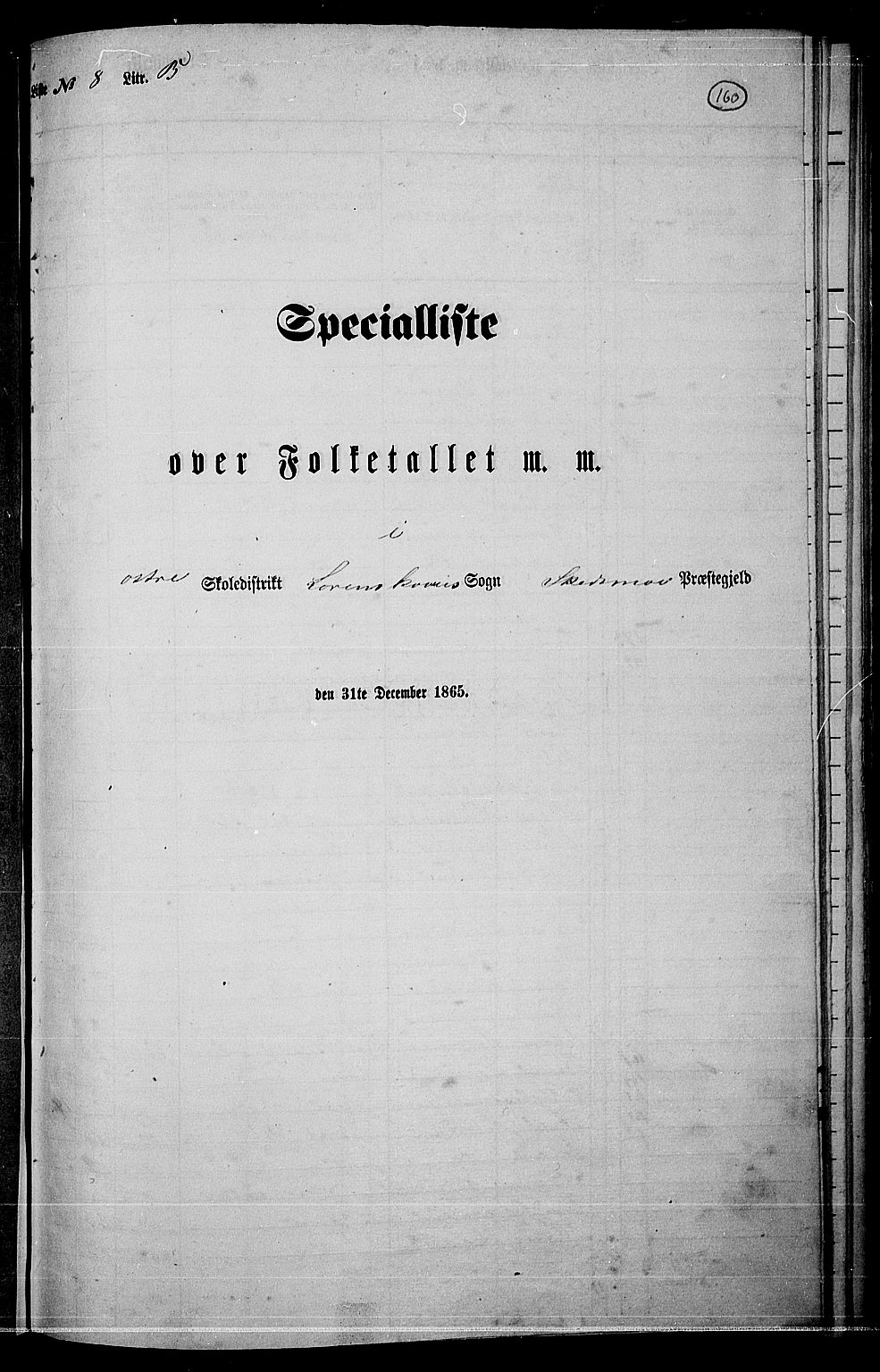 RA, Folketelling 1865 for 0231P Skedsmo prestegjeld, 1865, s. 143