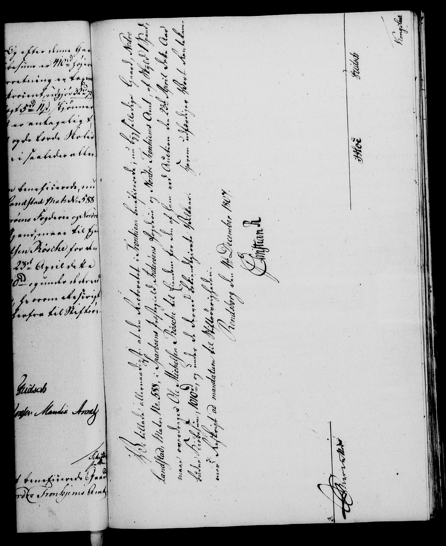 Rentekammeret, Kammerkanselliet, AV/RA-EA-3111/G/Gf/Gfa/L0089: Norsk relasjons- og resolusjonsprotokoll (merket RK 52.89), 1807, s. 555