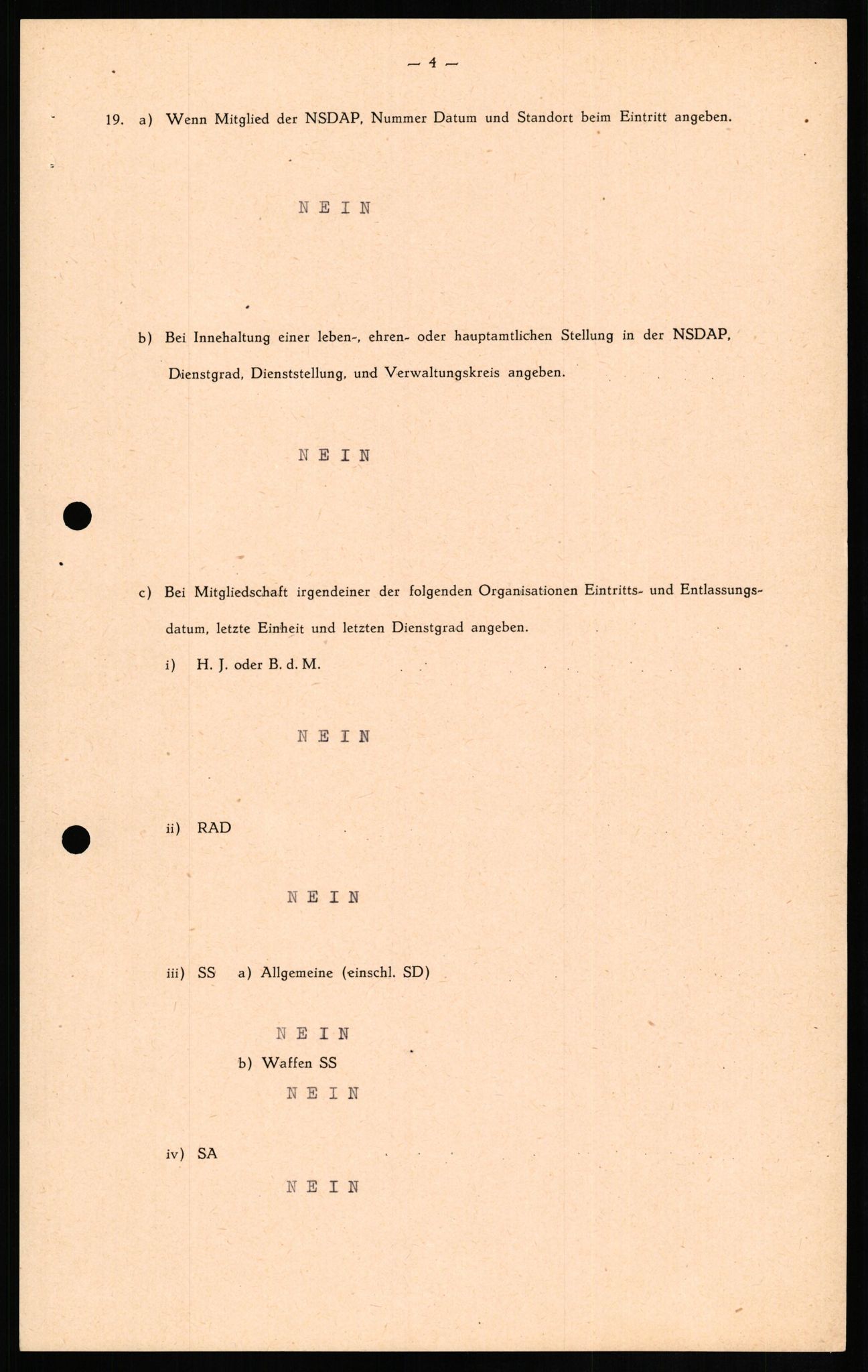 Forsvaret, Forsvarets overkommando II, RA/RAFA-3915/D/Db/L0014: CI Questionaires. Tyske okkupasjonsstyrker i Norge. Tyskere., 1945-1946, s. 510