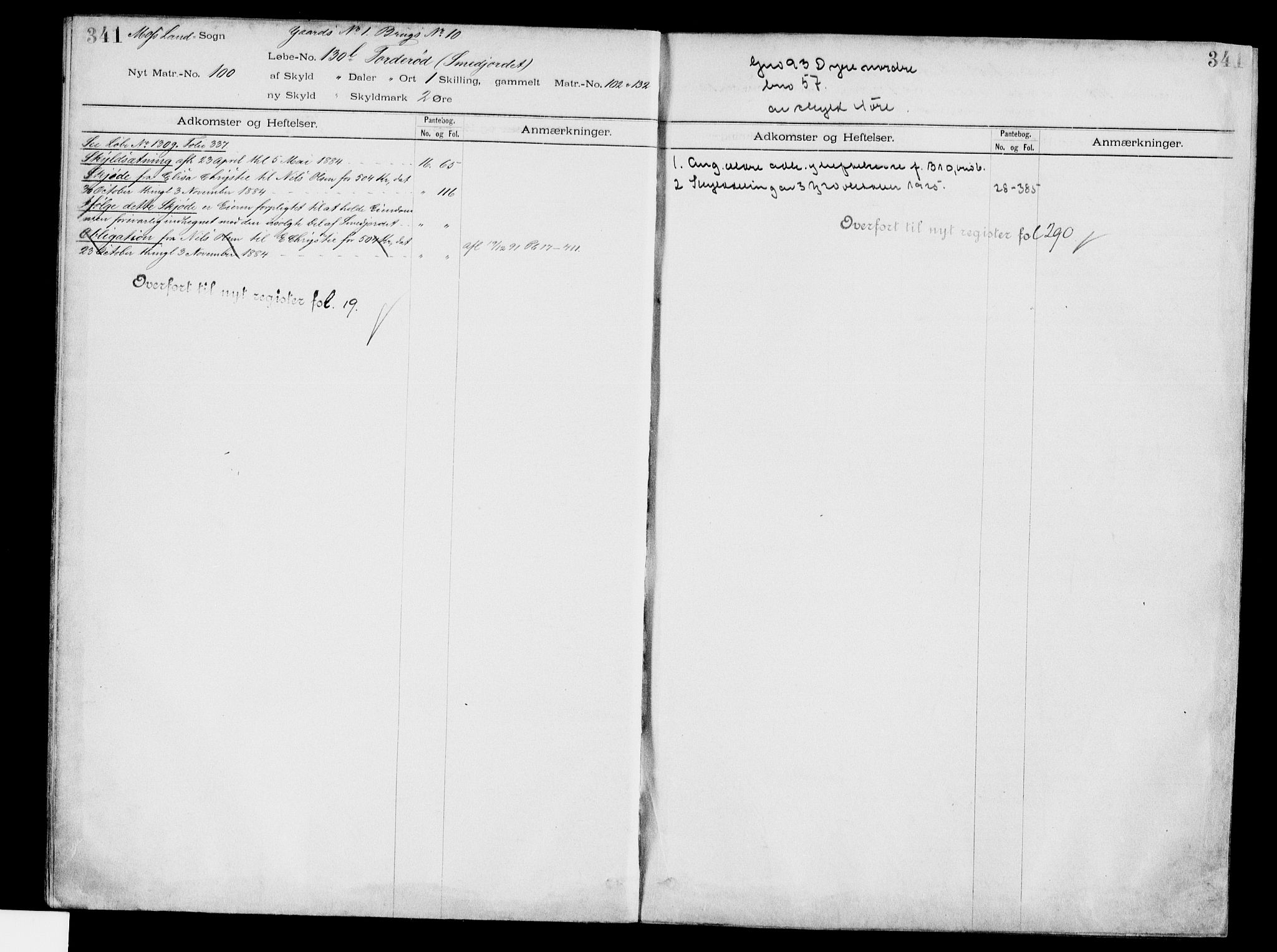 Moss sorenskriveri, SAO/A-10168: Panteregister nr. IV 3b, 1769-1926, s. 341