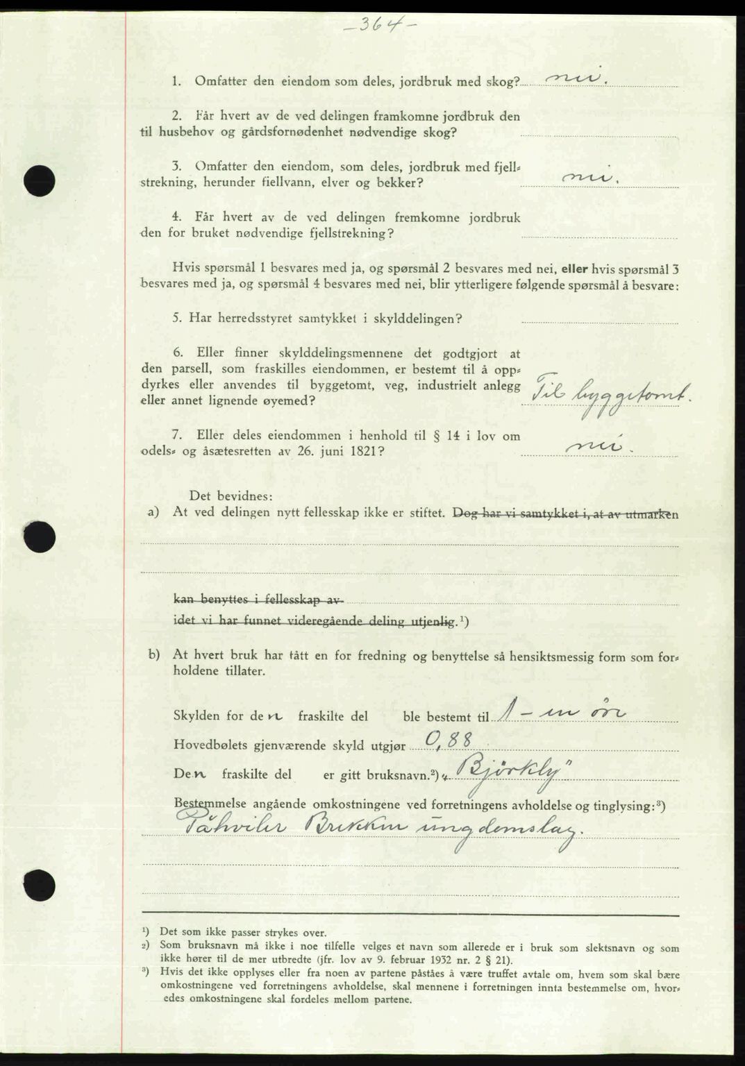 Gauldal sorenskriveri, SAT/A-0014/1/2/2C: Pantebok nr. A2, 1946-1946, Dagboknr: 483/1946