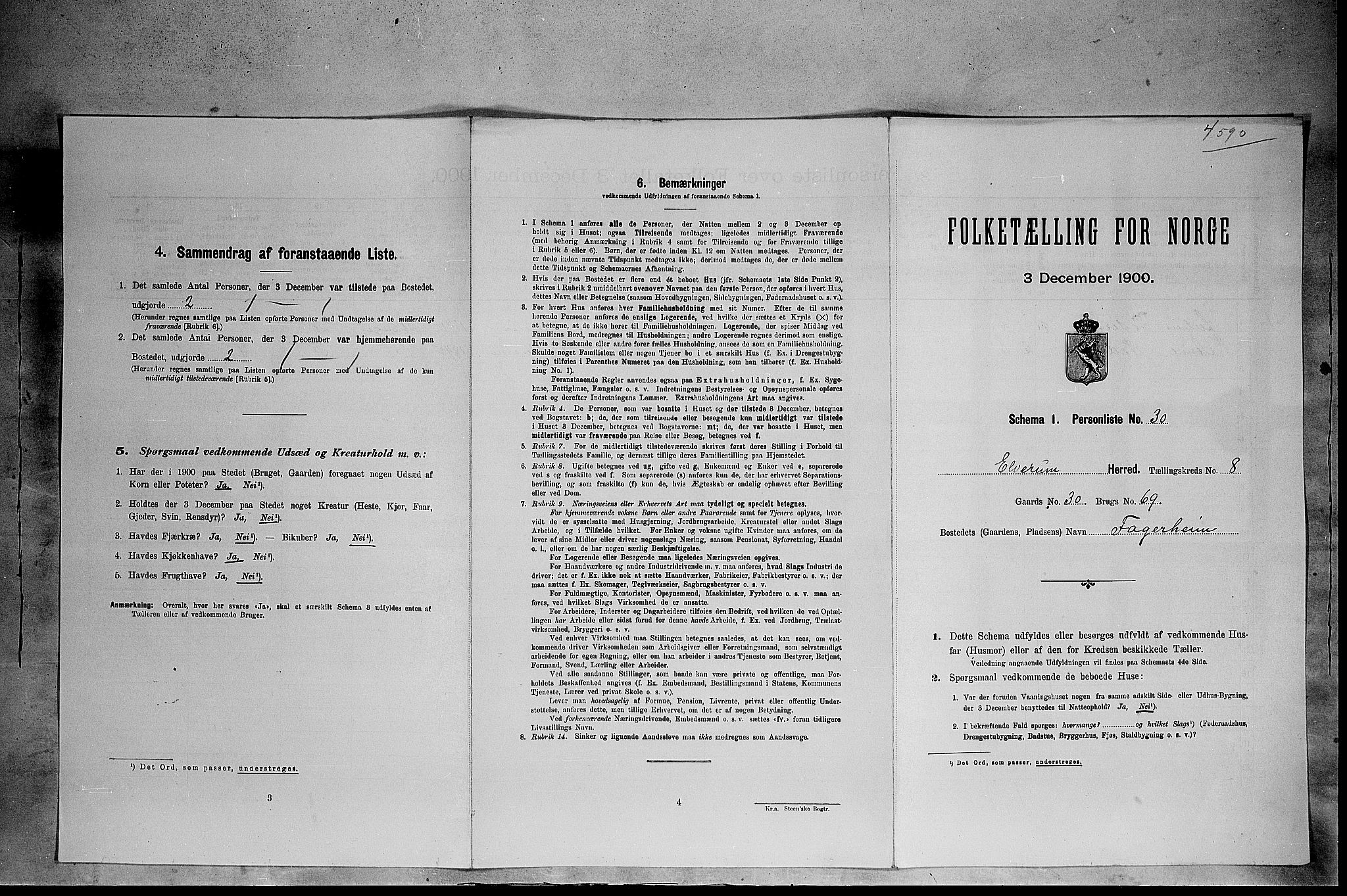 SAH, Folketelling 1900 for 0427 Elverum herred, 1900, s. 941