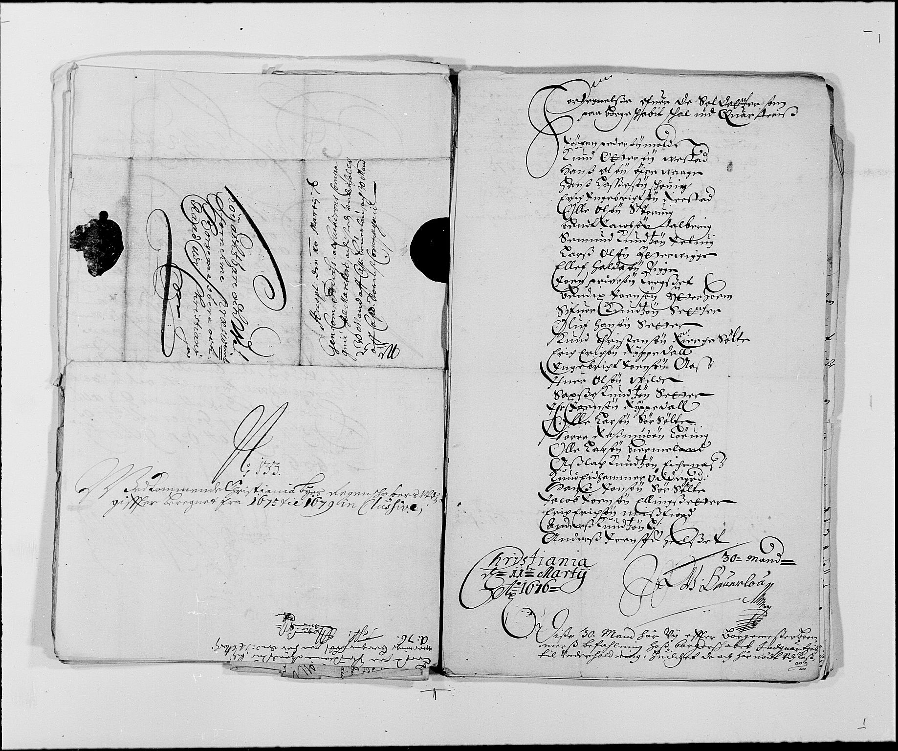 Rentekammeret inntil 1814, Reviderte regnskaper, Byregnskaper, RA/EA-4066/R/Re/L0058: [E3] Kontribusjonsregnskap (med Bragernes og Strømsø), 1675-1679, s. 371