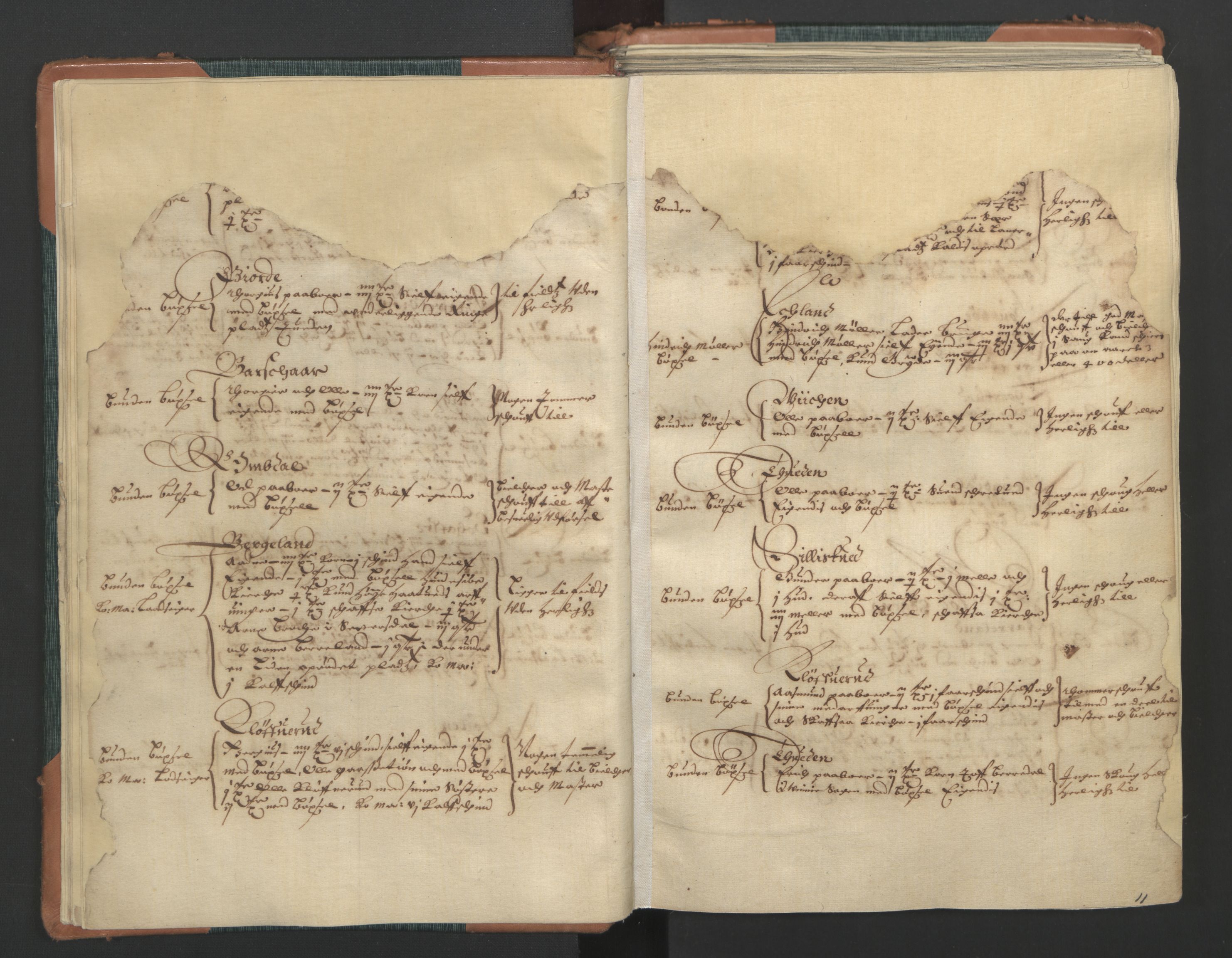 Rentekammeret inntil 1814, Realistisk ordnet avdeling, AV/RA-EA-4070/L/L0017: Skien lagdømme. Alminnelig jordebok for Telemark, Bamble og Numedal, 1661, s. 10b-11a