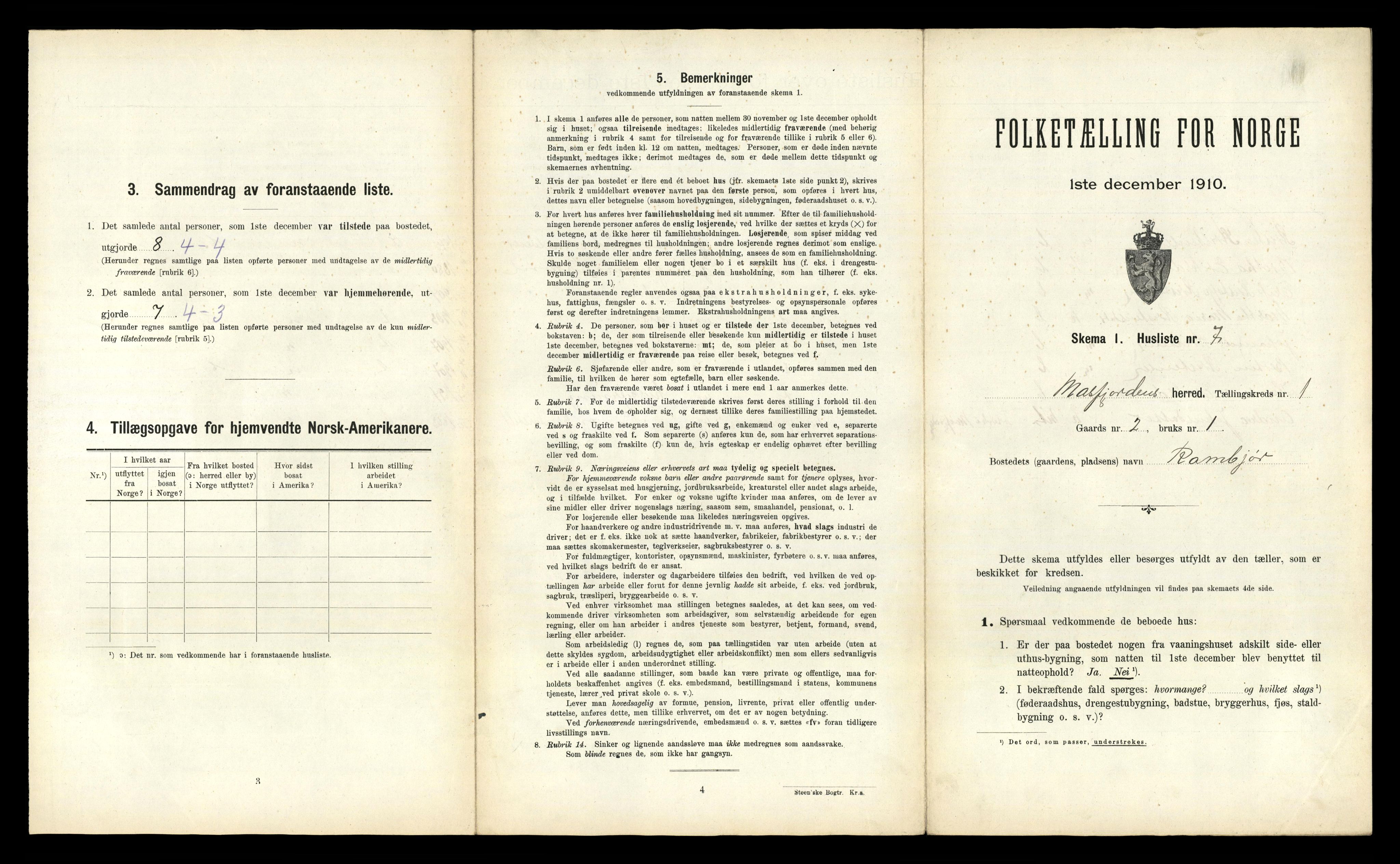 RA, Folketelling 1910 for 1266 Masfjorden herred, 1910, s. 54