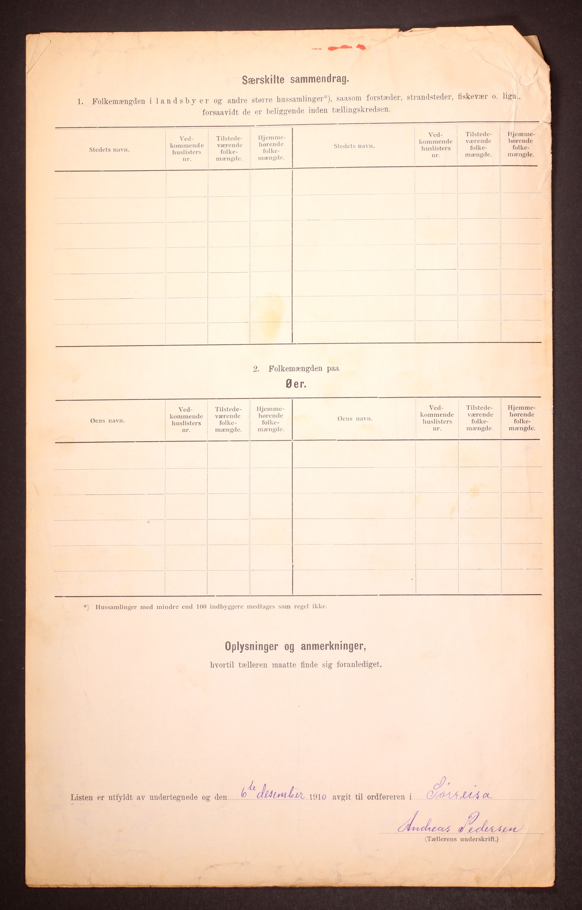 RA, Folketelling 1910 for 1925 Sørreisa herred, 1910, s. 9