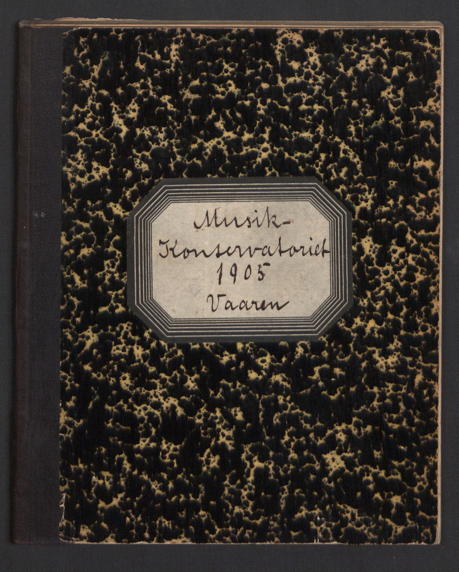 Musikkonservatoriet i Oslo, RA/PA-1761/F/Fa/L0003/0004: Oversikt over lærere, elever, m.m. / Musikkonservatoriet - Vårsemestert 1905 , 1905