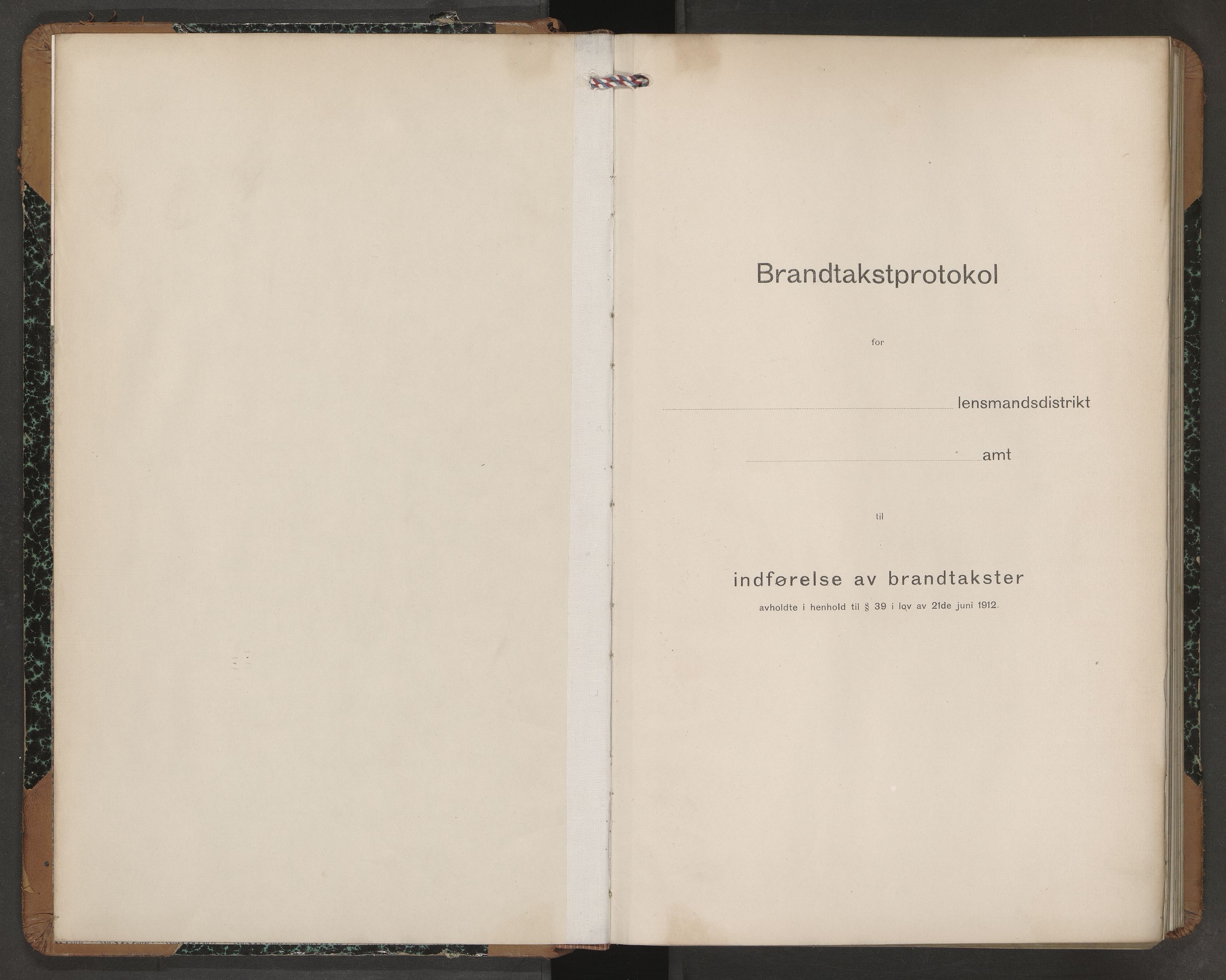 Norges Brannkasse Oddernes, SAK/2241-0042/F/Fa/L0019: Branntakstprotokoll nr. 19, 1917