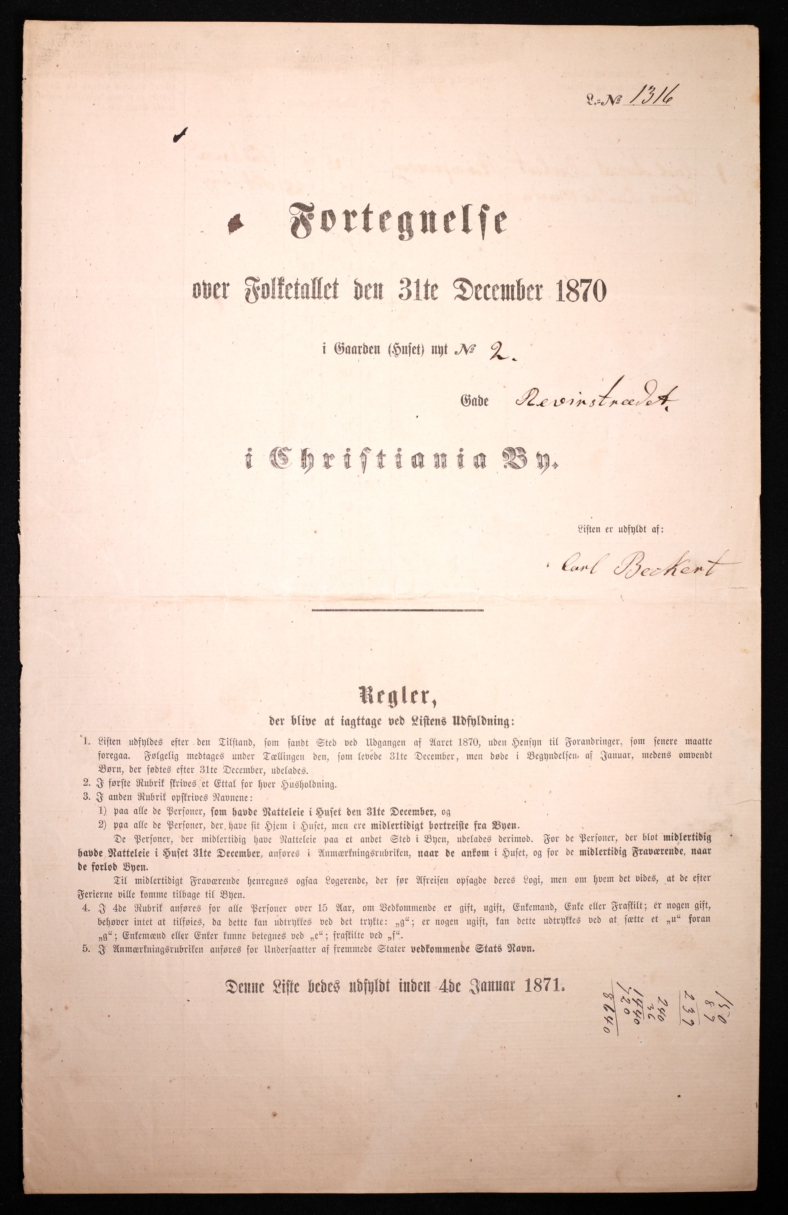 RA, Folketelling 1870 for 0301 Kristiania kjøpstad, 1870, s. 2862