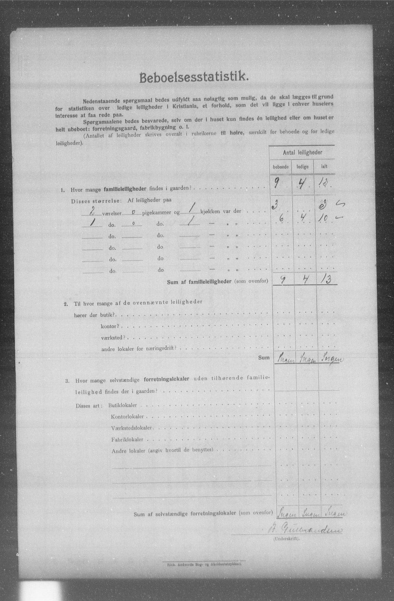 OBA, Kommunal folketelling 31.12.1904 for Kristiania kjøpstad, 1904, s. 17285
