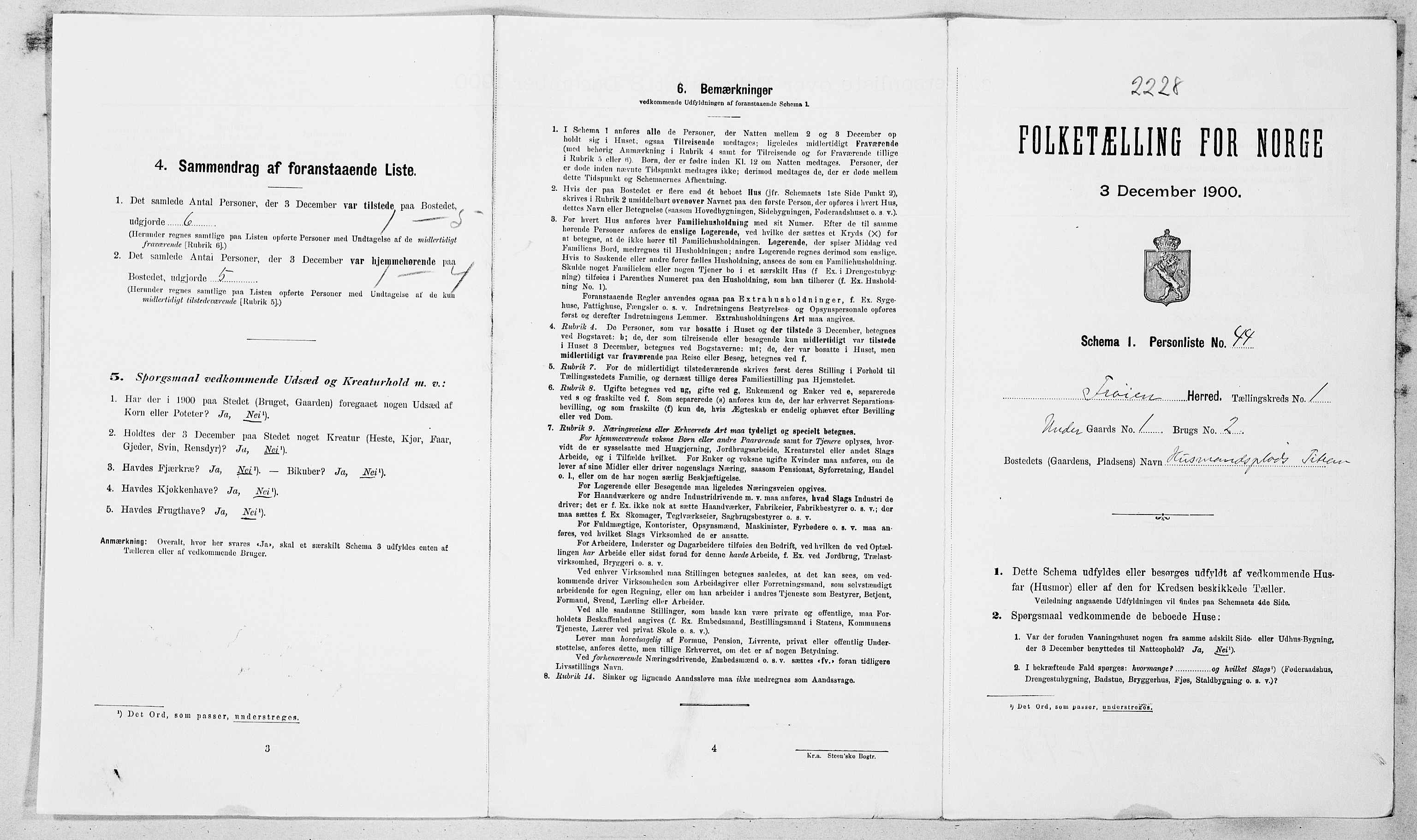 SAT, Folketelling 1900 for 1619 Frøya herred, 1900, s. 214