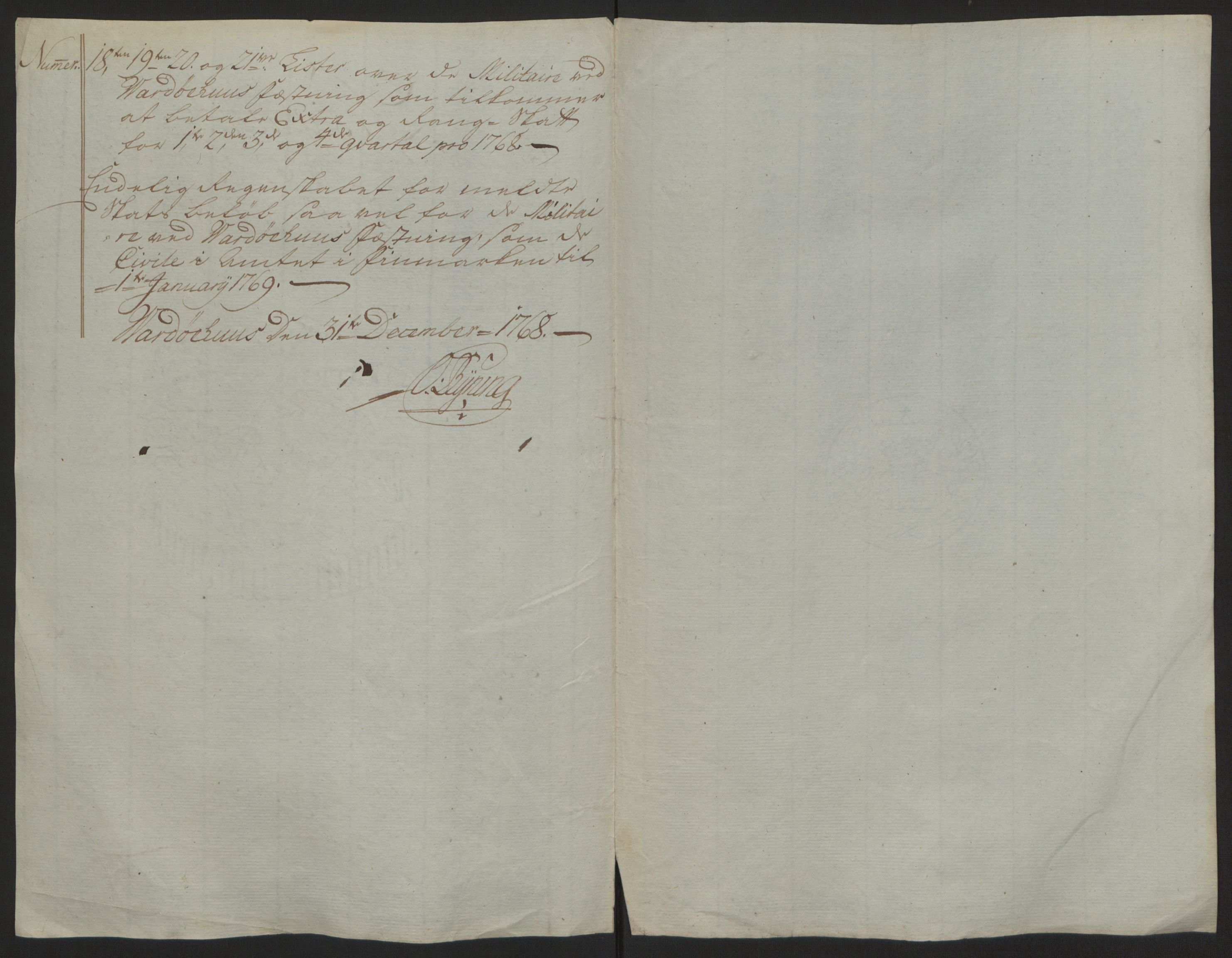 Rentekammeret inntil 1814, Reviderte regnskaper, Fogderegnskap, RA/EA-4092/R69/L4910: Ekstraskatten  Finnmark/Vardøhus, 1762-1772, s. 259