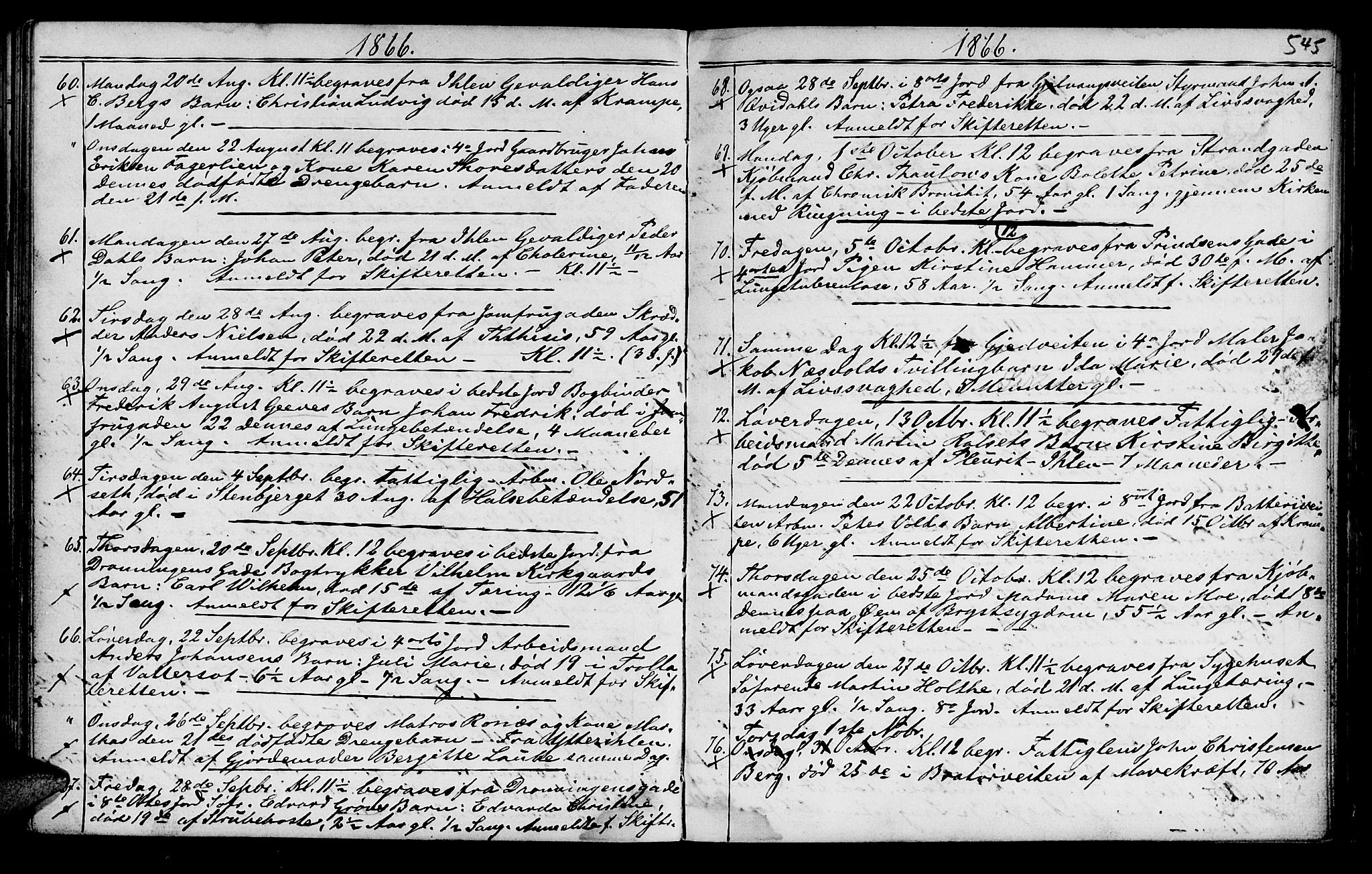 Ministerialprotokoller, klokkerbøker og fødselsregistre - Sør-Trøndelag, SAT/A-1456/602/L0140: Klokkerbok nr. 602C08, 1864-1872, s. 544-545