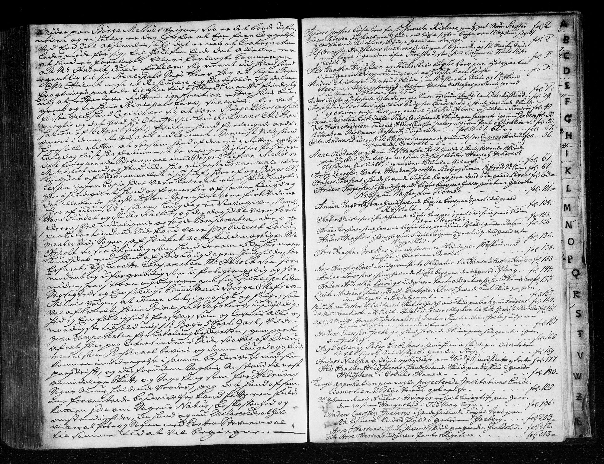 Larvik sorenskriveri, SAKO/A-83/F/Fa/L0020: Tingbok, 1733-1736