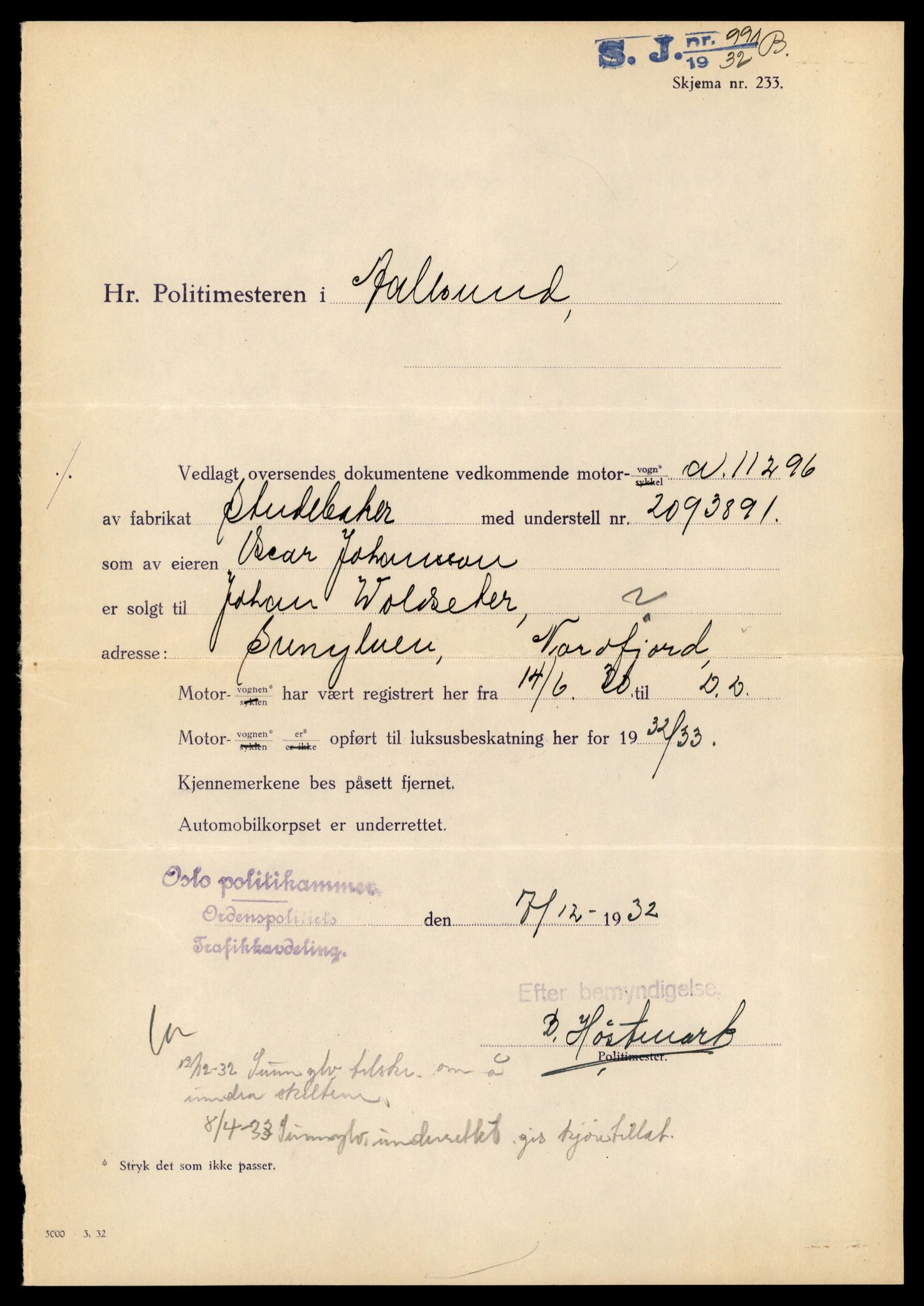 Møre og Romsdal vegkontor - Ålesund trafikkstasjon, AV/SAT-A-4099/F/Fe/L0042: Registreringskort for kjøretøy T 13906 - T 14079, 1927-1998, s. 2039