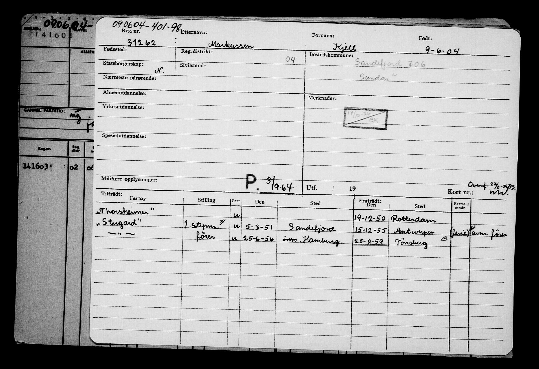 Direktoratet for sjømenn, AV/RA-S-3545/G/Gb/L0054: Hovedkort, 1904, s. 79