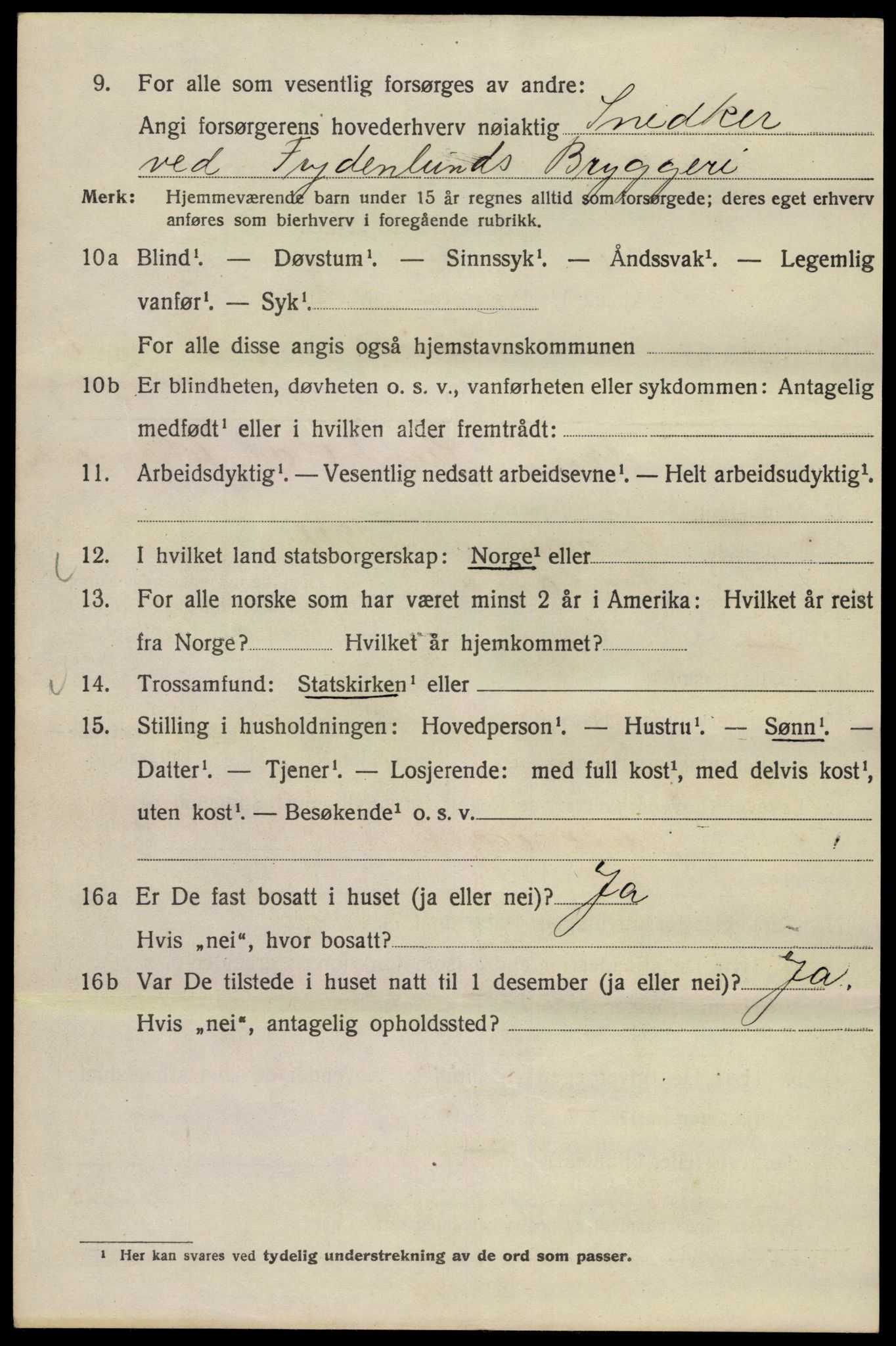 SAO, Folketelling 1920 for 0301 Kristiania kjøpstad, 1920, s. 487234