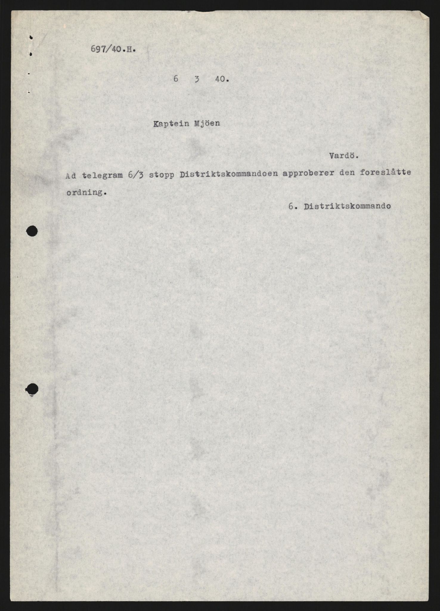 Forsvaret, Forsvarets krigshistoriske avdeling, AV/RA-RAFA-2017/Y/Yb/L0129: II-C-11-600  -  6. Divisjon / 6. Distriktskommando, 1936-1940, s. 272