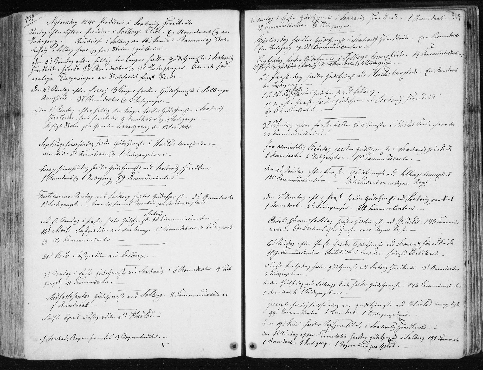 Ministerialprotokoller, klokkerbøker og fødselsregistre - Nord-Trøndelag, SAT/A-1458/730/L0280: Ministerialbok nr. 730A07 /1, 1840-1854, s. 439