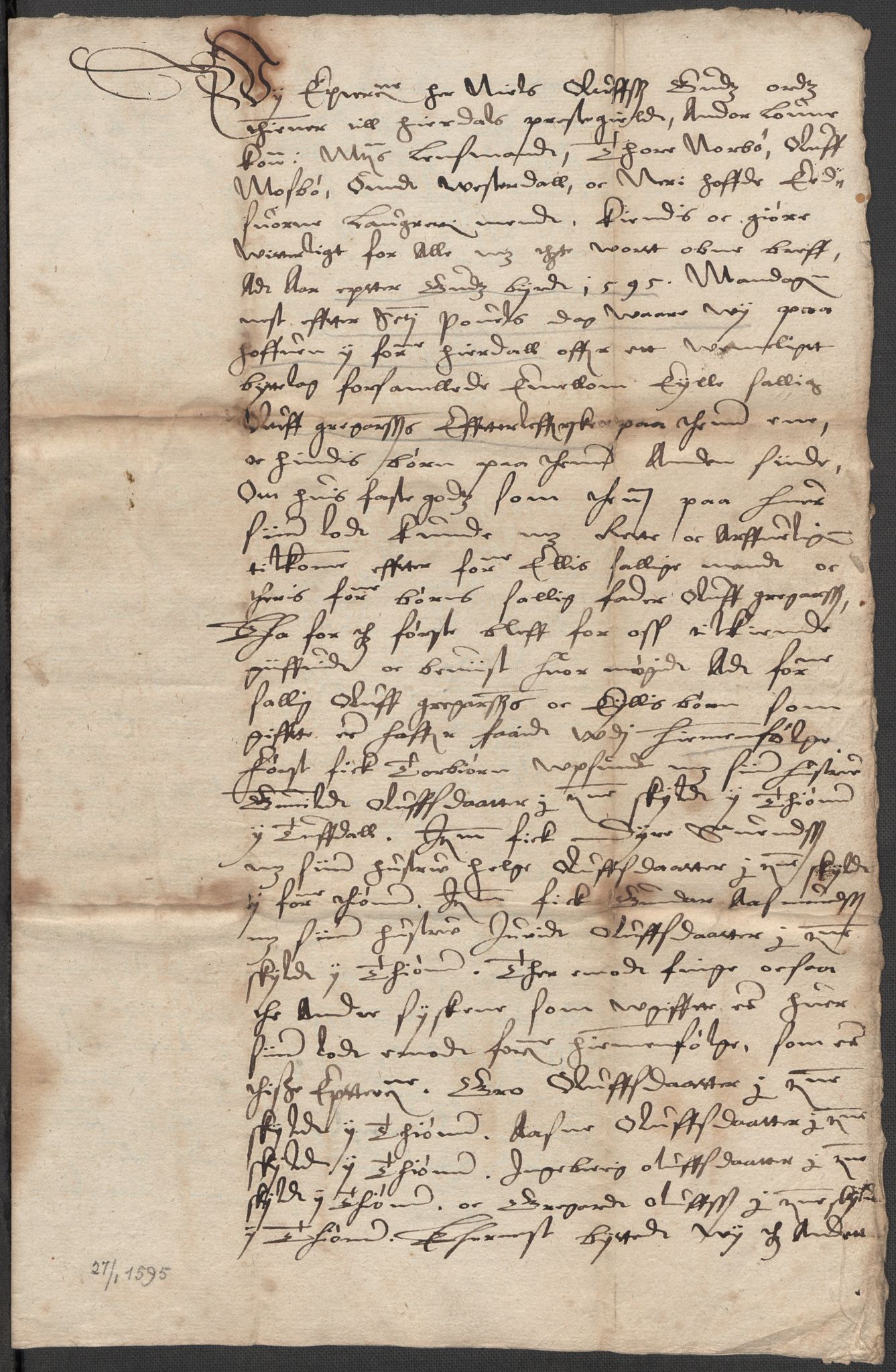 Riksarkivets diplomsamling, AV/RA-EA-5965/F15/L0028: Prestearkiv - Telemark, 1572-1769, s. 96