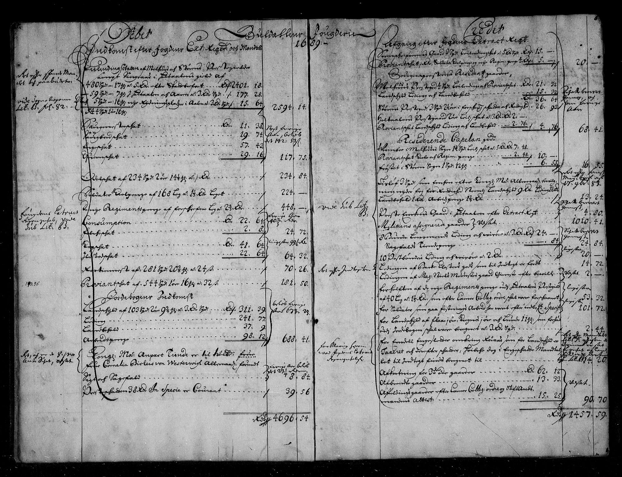 Rentekammeret inntil 1814, Reviderte regnskaper, Stiftamtstueregnskaper, Trondheim stiftamt og Nordland amt, AV/RA-EA-6044/R/Rg/L0088: Trondheim stiftamt og Nordland amt, 1686-1690