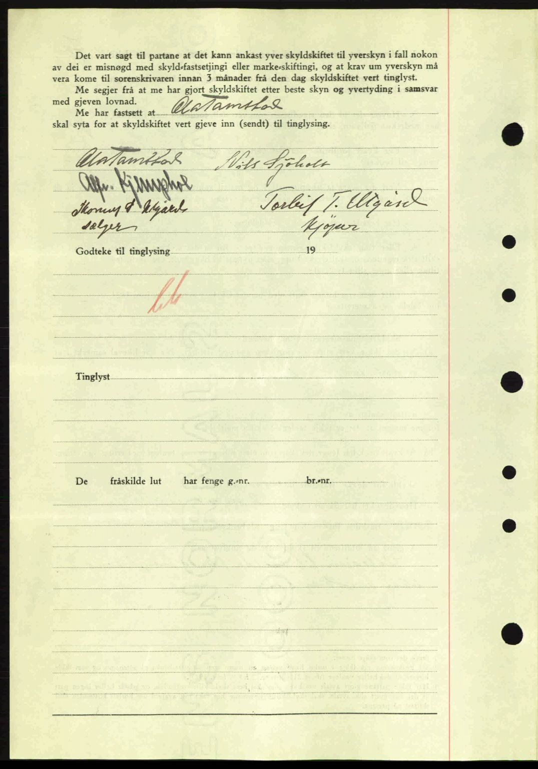 Nordre Sunnmøre sorenskriveri, AV/SAT-A-0006/1/2/2C/2Ca: Pantebok nr. A15, 1942-1943, Dagboknr: 608/1943