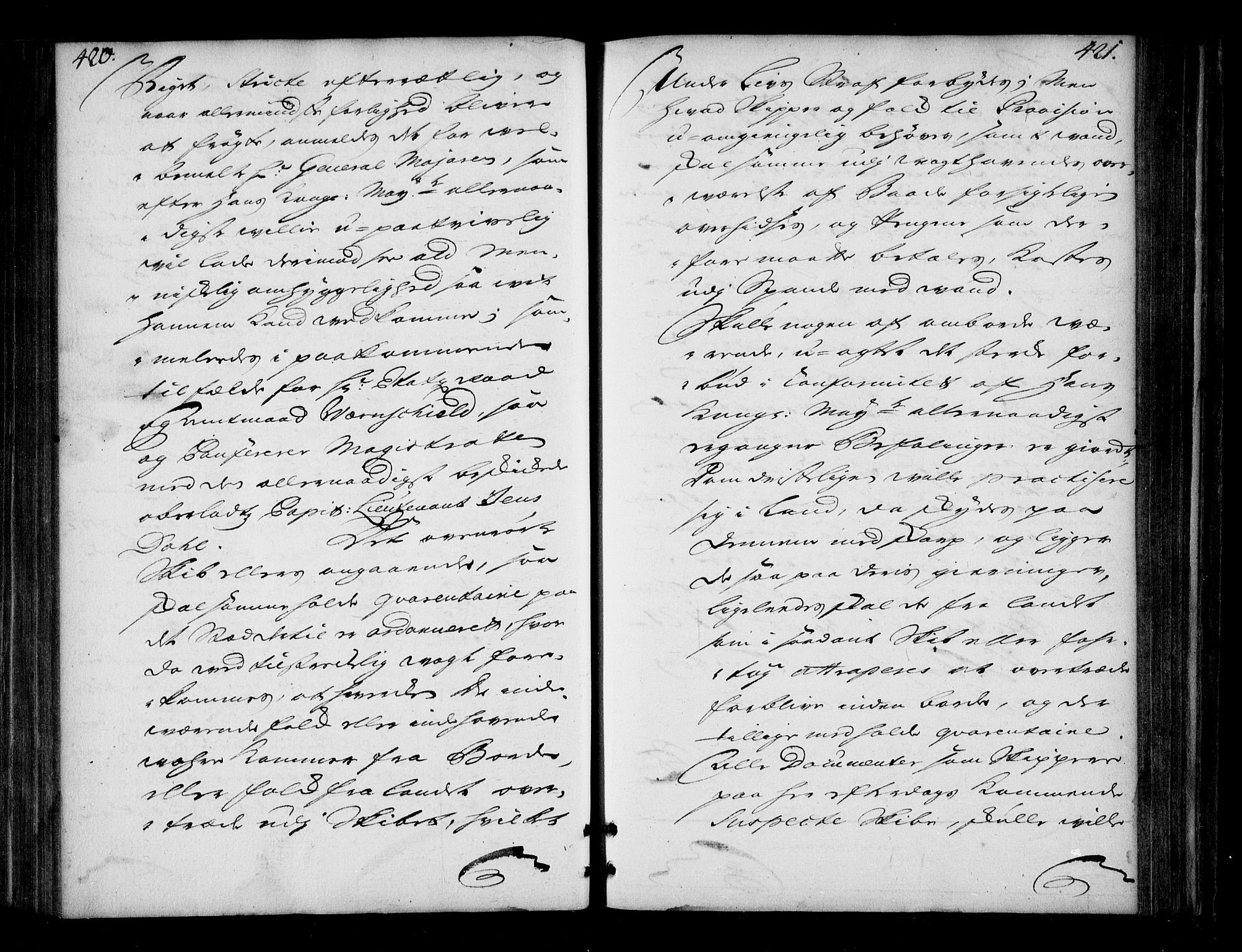 Stattholderembetet 1572-1771, AV/RA-EA-2870/Bd/L0013: Ordreprotokoll, 1720-1722, s. 420-421