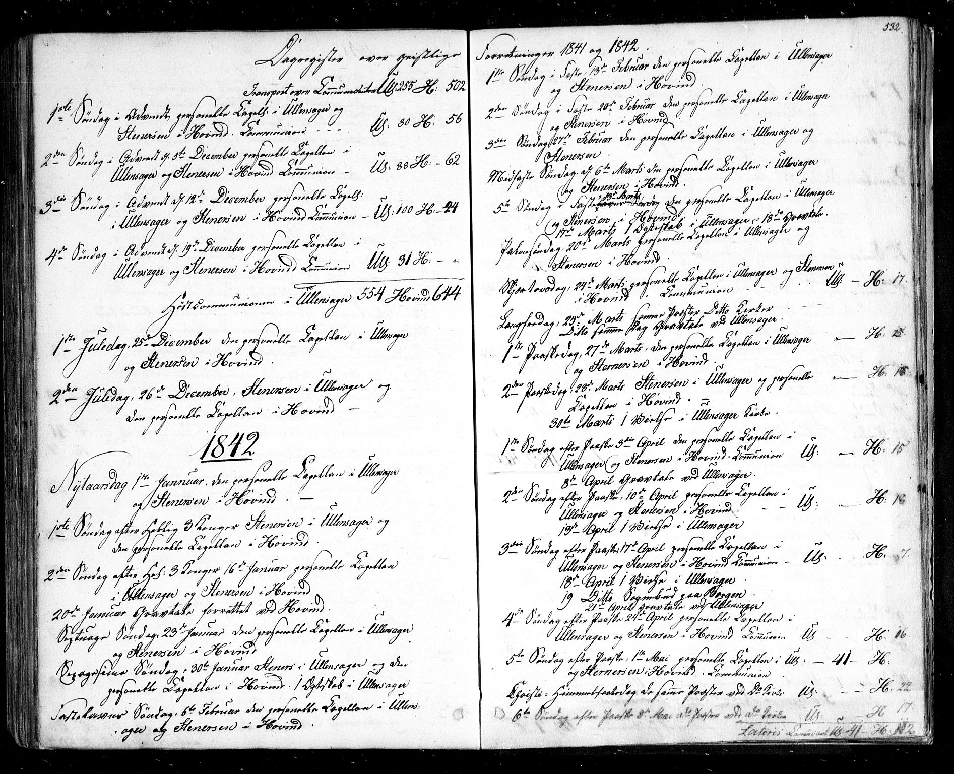 Ullensaker prestekontor Kirkebøker, SAO/A-10236a/F/Fa/L0014.b: Ministerialbok nr. I 14B, 1836-1850, s. 532