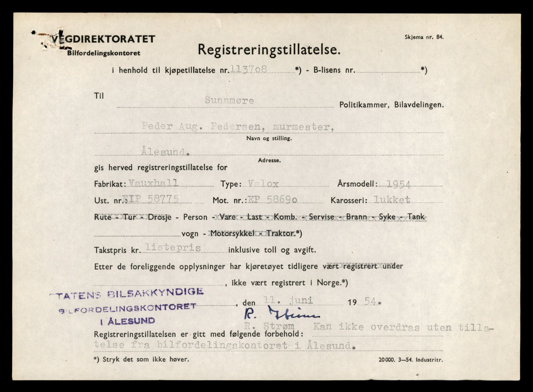 Møre og Romsdal vegkontor - Ålesund trafikkstasjon, AV/SAT-A-4099/F/Fe/L0046: Registreringskort for kjøretøy T 14445 - T 14579, 1927-1998
