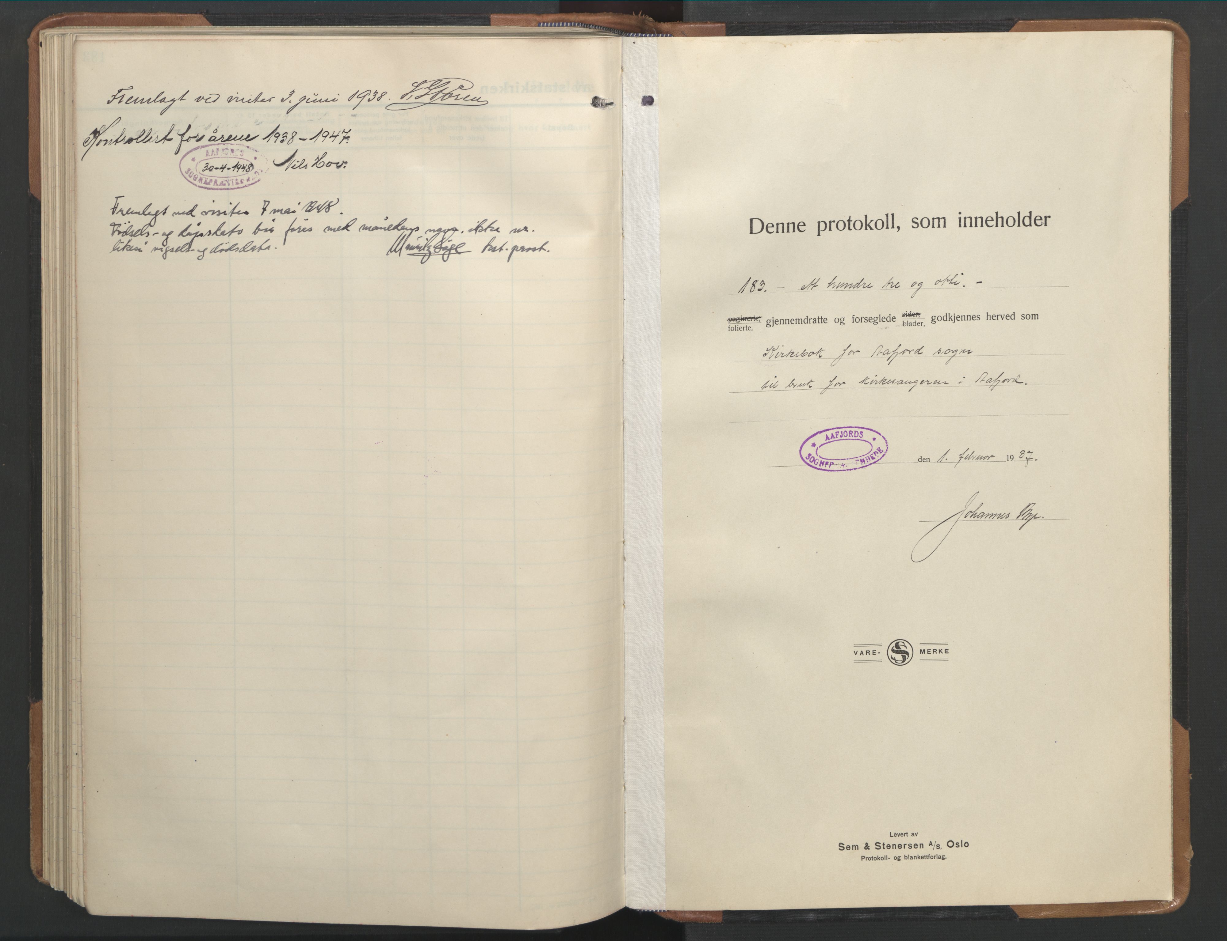 Ministerialprotokoller, klokkerbøker og fødselsregistre - Sør-Trøndelag, SAT/A-1456/655/L0690: Klokkerbok nr. 655C06, 1937-1950, s. 182