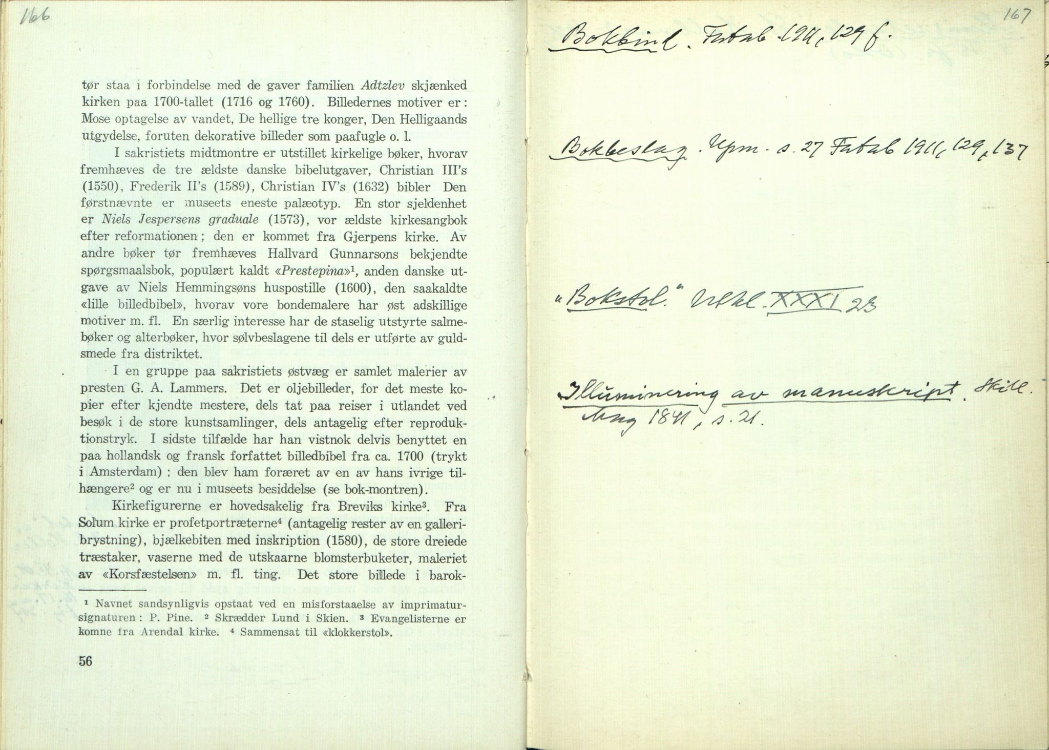 Rikard Berge, TEMU/TGM-A-1003/H/L0097: 97: Utklypp. Register ll, 1927, s. 166-167