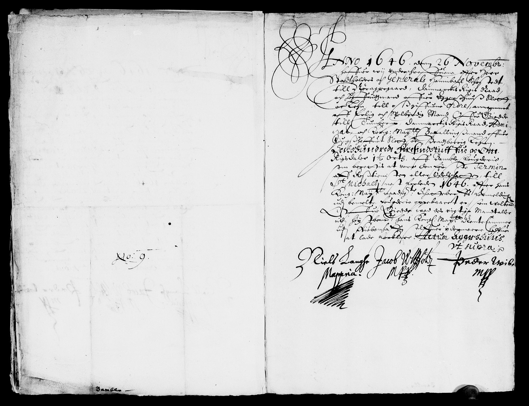 Rentekammeret inntil 1814, Reviderte regnskaper, Lensregnskaper, AV/RA-EA-5023/R/Rb/Rbp/L0033: Bratsberg len, 1646-1648